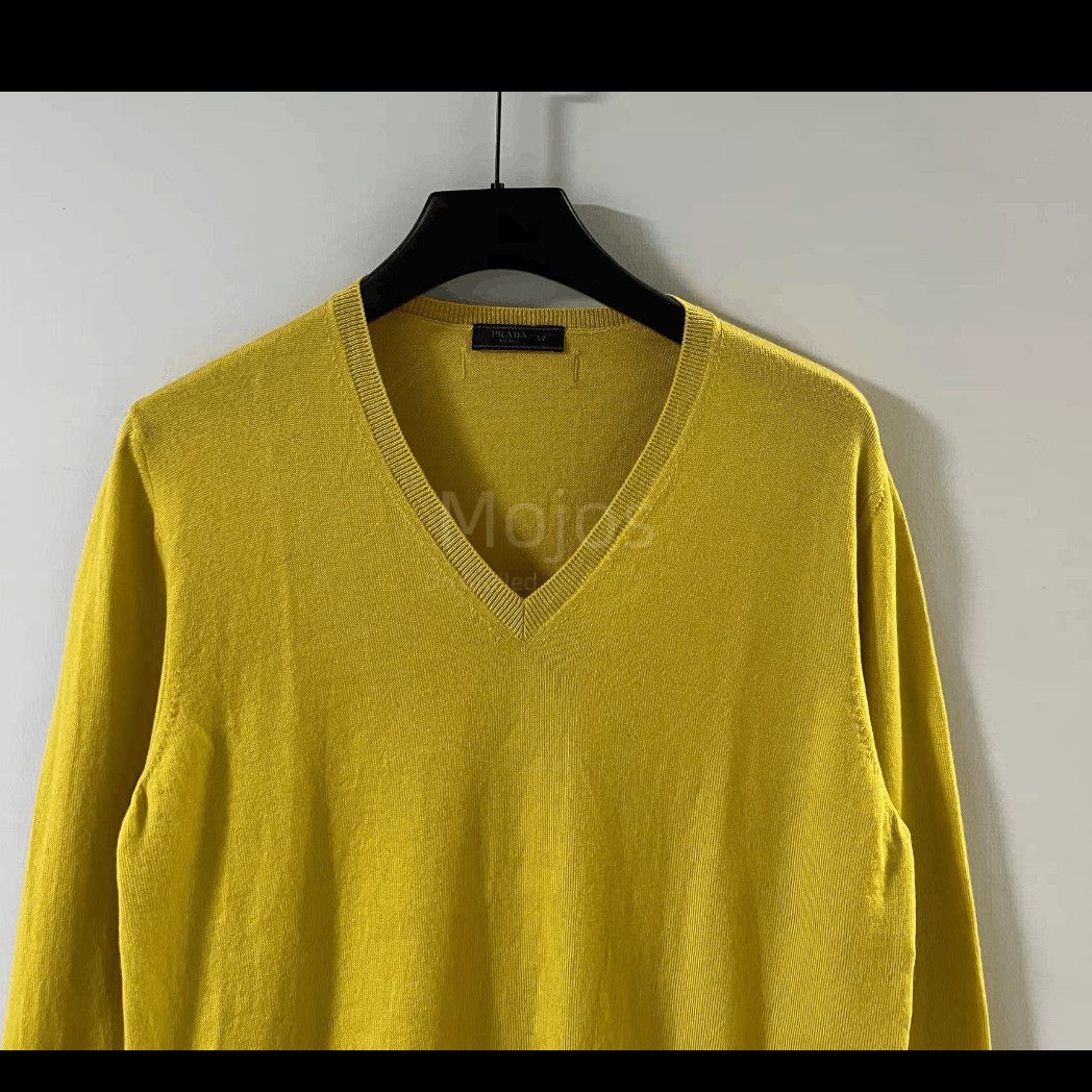 Prada Sz 52 Prada V-neck Knitwear Sweater-2508 Size US L / EU 52-54 / 3 - 3 Thumbnail