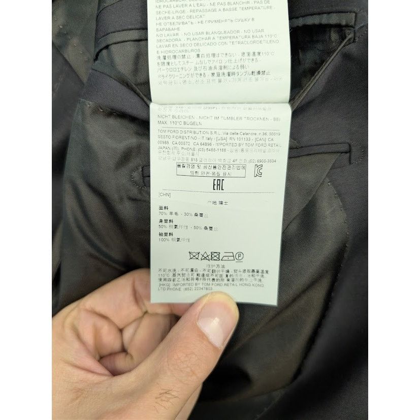 Tom Ford o1rshd1 Q:2 / Atticus Blazer Jacket in Black Size US M / EU 48-50 / 2 - 16 Thumbnail