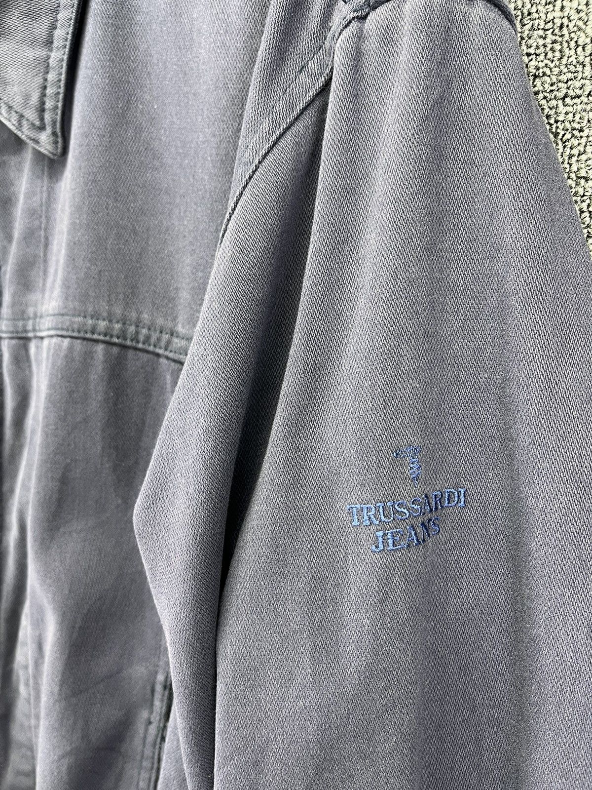 Trussardi Vintage Trussardi Jeans Luxury Rare Zip Up Jacket Size US L / EU 52-54 / 3 - 11 Thumbnail