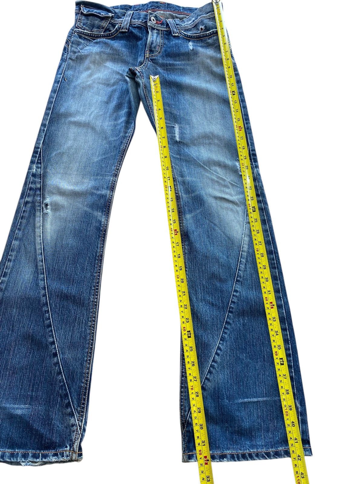Edwin Edwin Light Blue Wash Style Straight Leg Jeans Size US 31 - 8 Thumbnail
