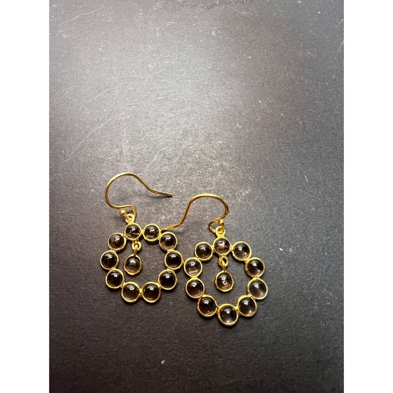Other Smoky quartz drop earrings in gold over sterling silver Size ONE SIZE - 3 Thumbnail