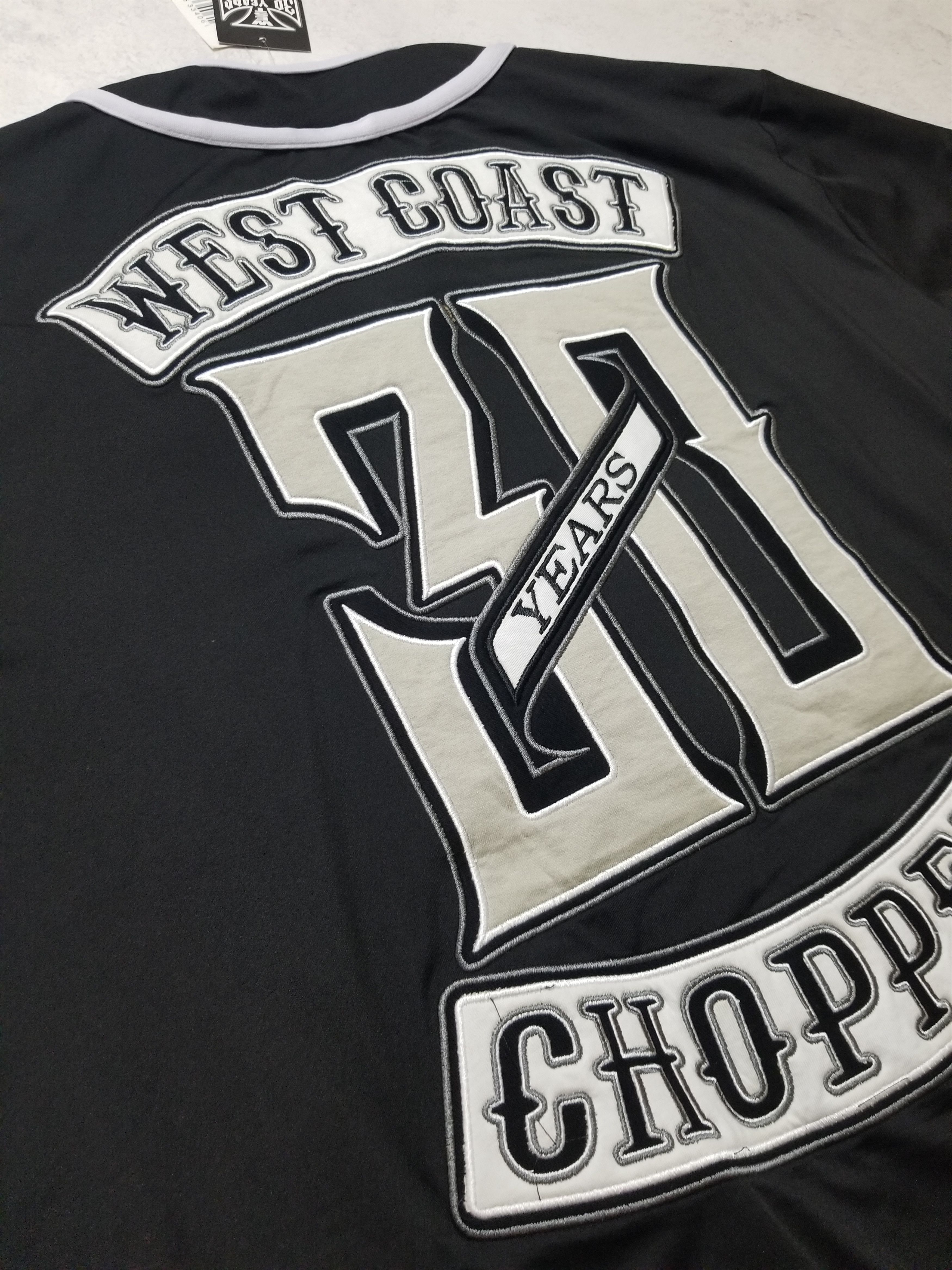 West Coast Choppers 30 Years Anniversary Limited Baseball Jersey Shirt Size US XXL / EU 58 / 5 - 4 Thumbnail