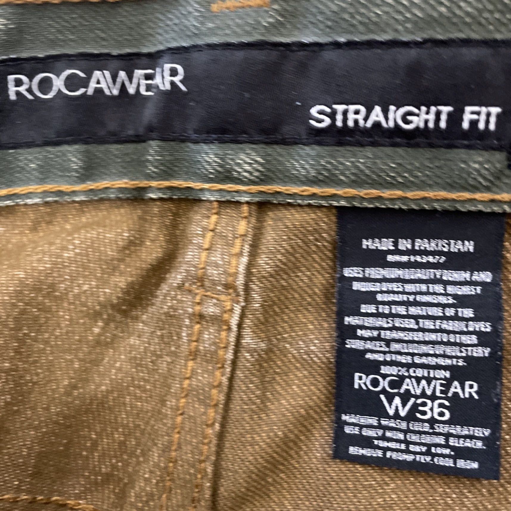 Rocawear ROCAWEAR Jeans Men 36 Gray Green Y2K Streetwear Straight Hip Hop Rock Denim Jeans 5-Pocket Size US 36 / EU 52 - 6 Thumbnail