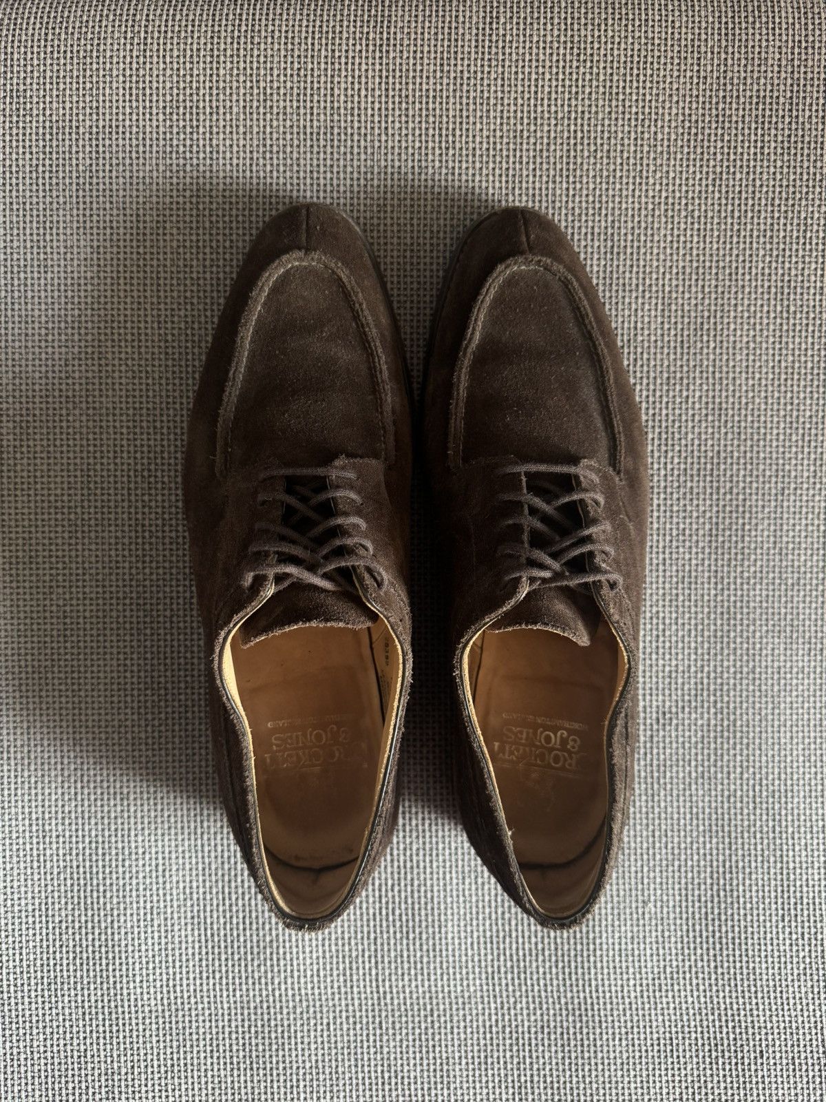 Crockett & Jones RRP€610 Crockett & Jones Hardwick Dark Brown Suede Shoes Size US 9.5 / EU 42-43 - 10 Thumbnail