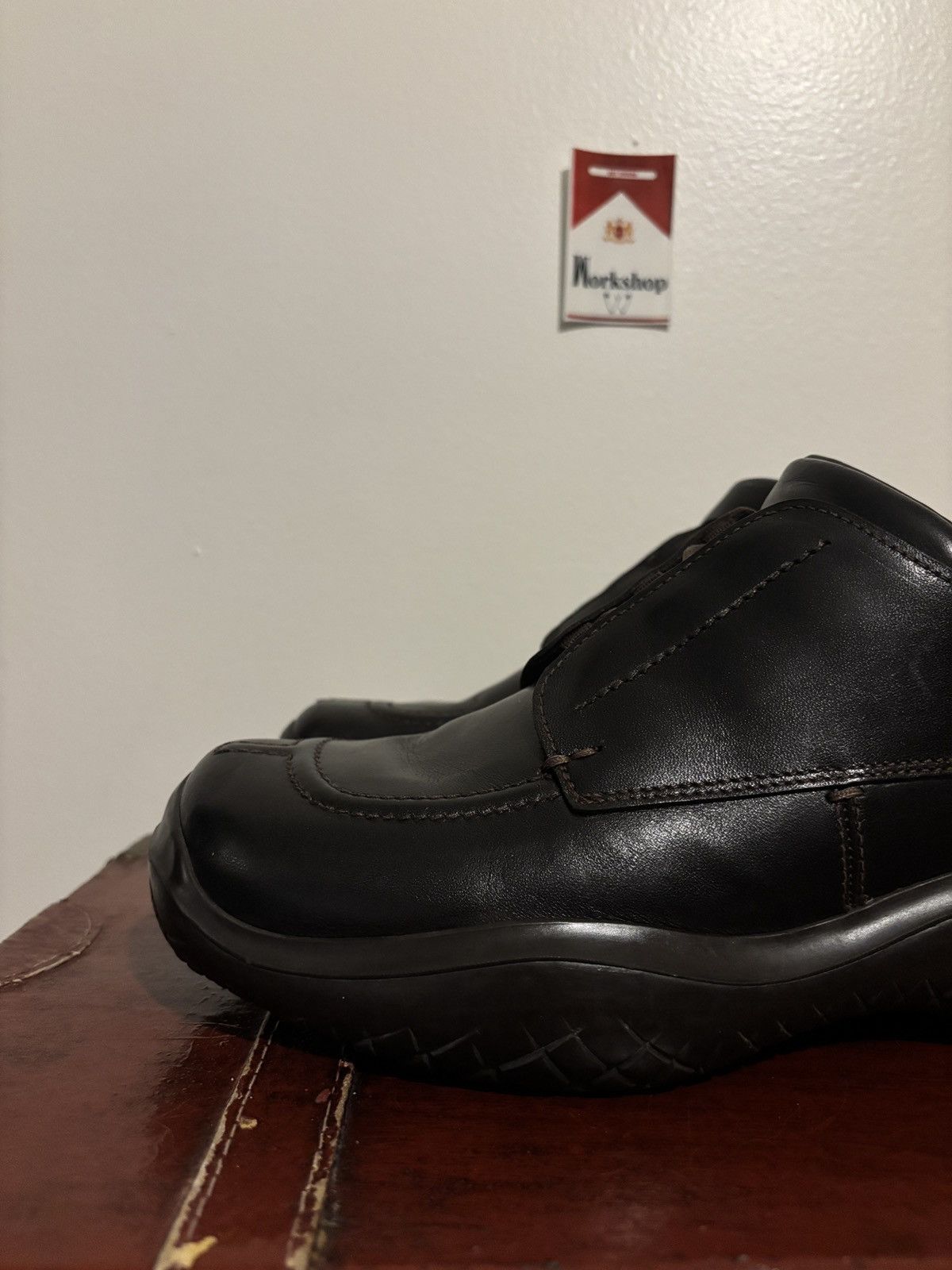 Prada Brown FW1999 Prada Square Toe Derby Vibram Sole Loafers Size US 9.5 / EU 42-43 - 12 Thumbnail