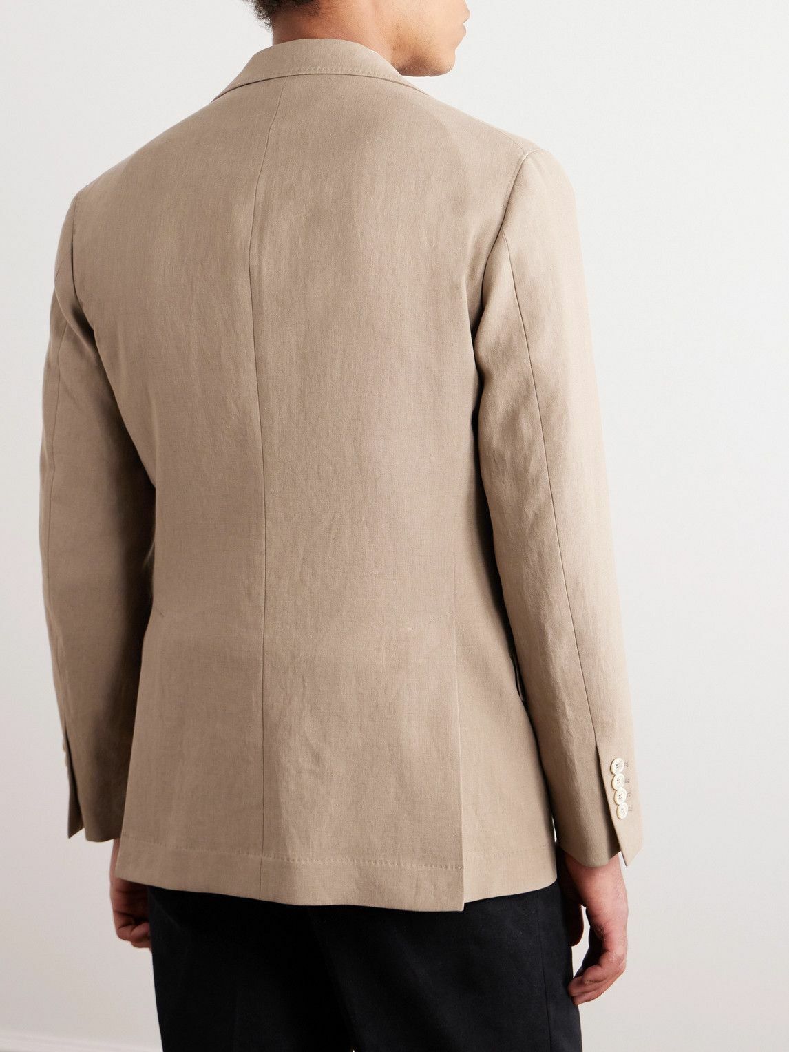 Brunello Cucinelli o1y0526 Single-breasted Blazer in Camel Size US M / EU 48-50 / 2 - 3 Thumbnail