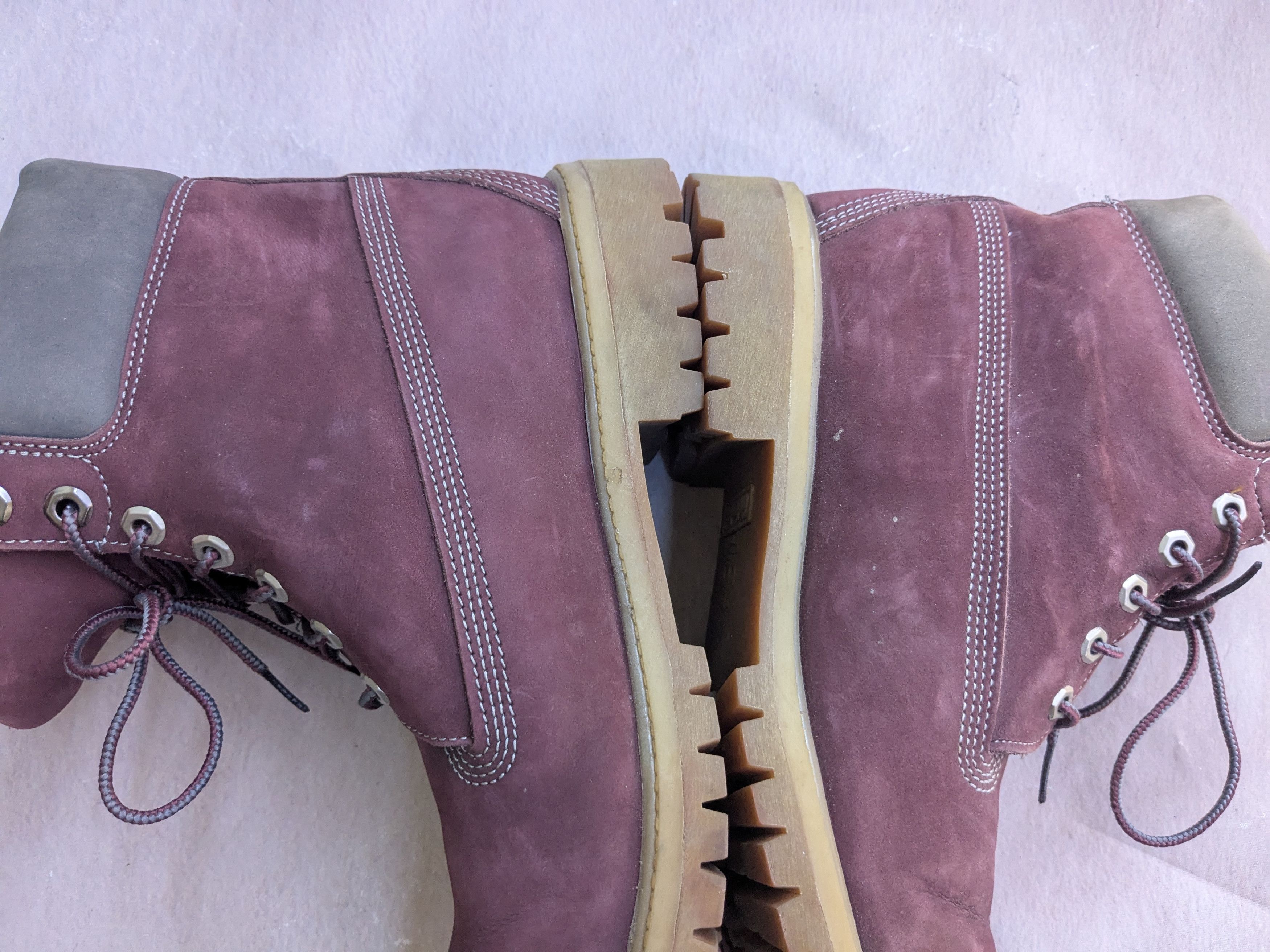 Timberland Timberland Boots Burgundy Leather 11 M Suede Size US 11 / EU 44 - 7 Thumbnail