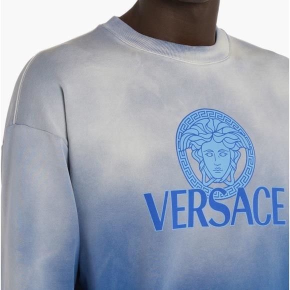 Versace 💯 - New Authentic Versace Medusa Ombré Cotton Graphic Swea Size US S / EU 44-46 / 1 - 6 Thumbnail
