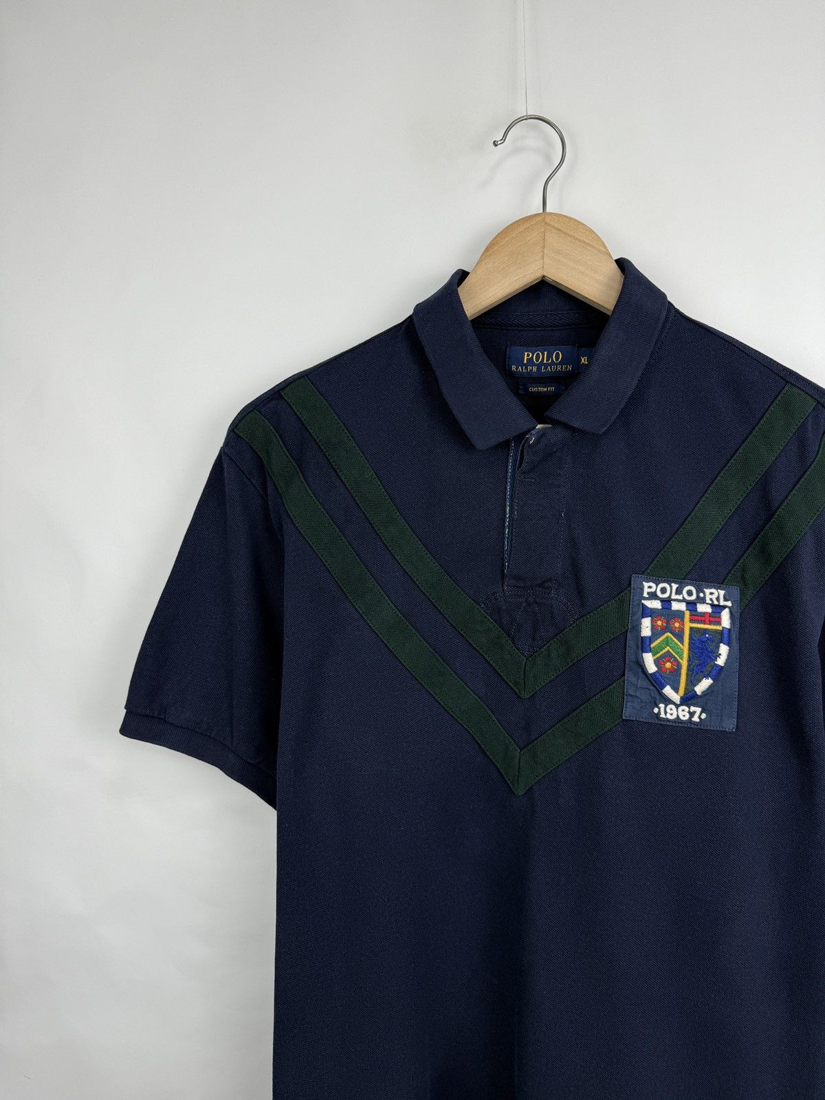 Polo Ralph Lauren 🇬🇧🏉 Polo Ralph Lauren 1967 Rugby Custom Fit Polo Chief Keef Size US XL / EU 56 / 4 - 4 Thumbnail