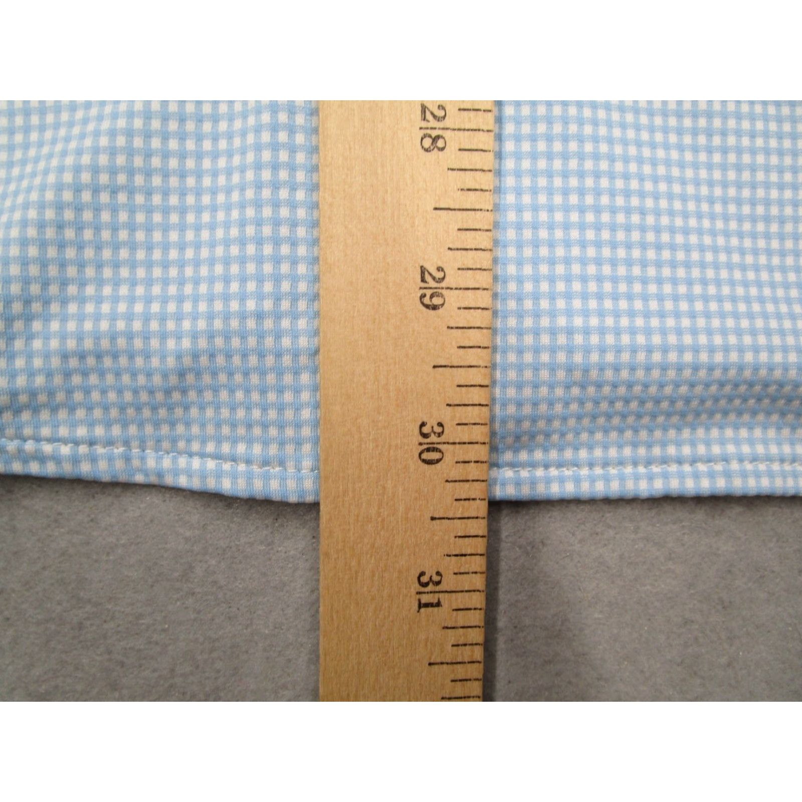 Mizzen+Main Mizzen+Main Shirt Mens XL Trim Fit Spinnaker Blue Check Made in USA Size US XL / EU 56 / 4 - 7 Thumbnail
