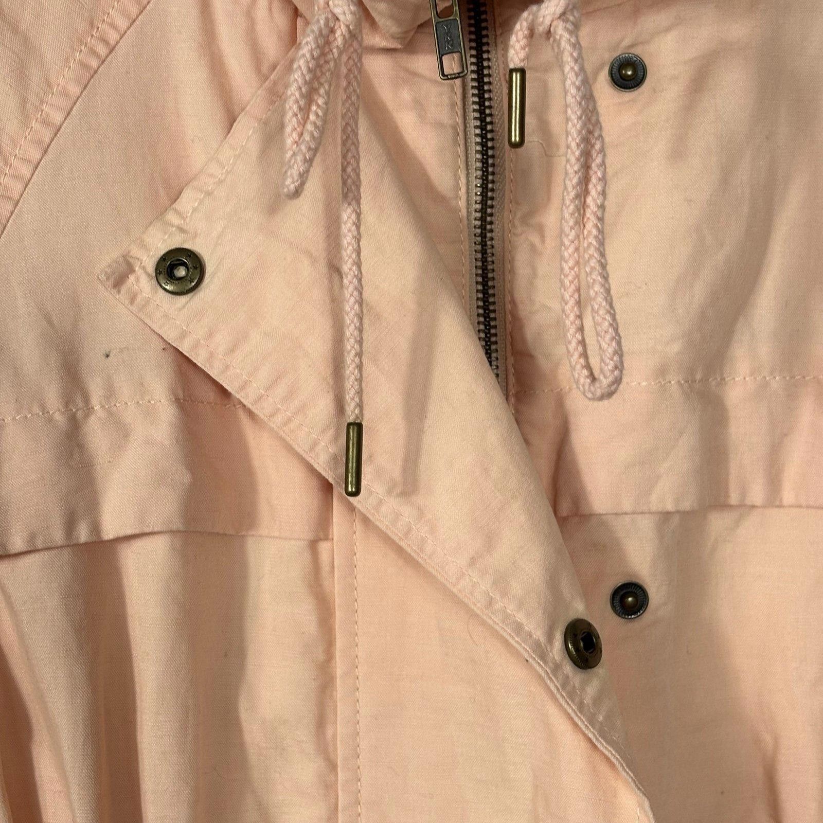 Other LOFT Women's Medium Peach Lightweight Utility Jacket Size M / US 6-8 / IT 42-44 - 6 Thumbnail