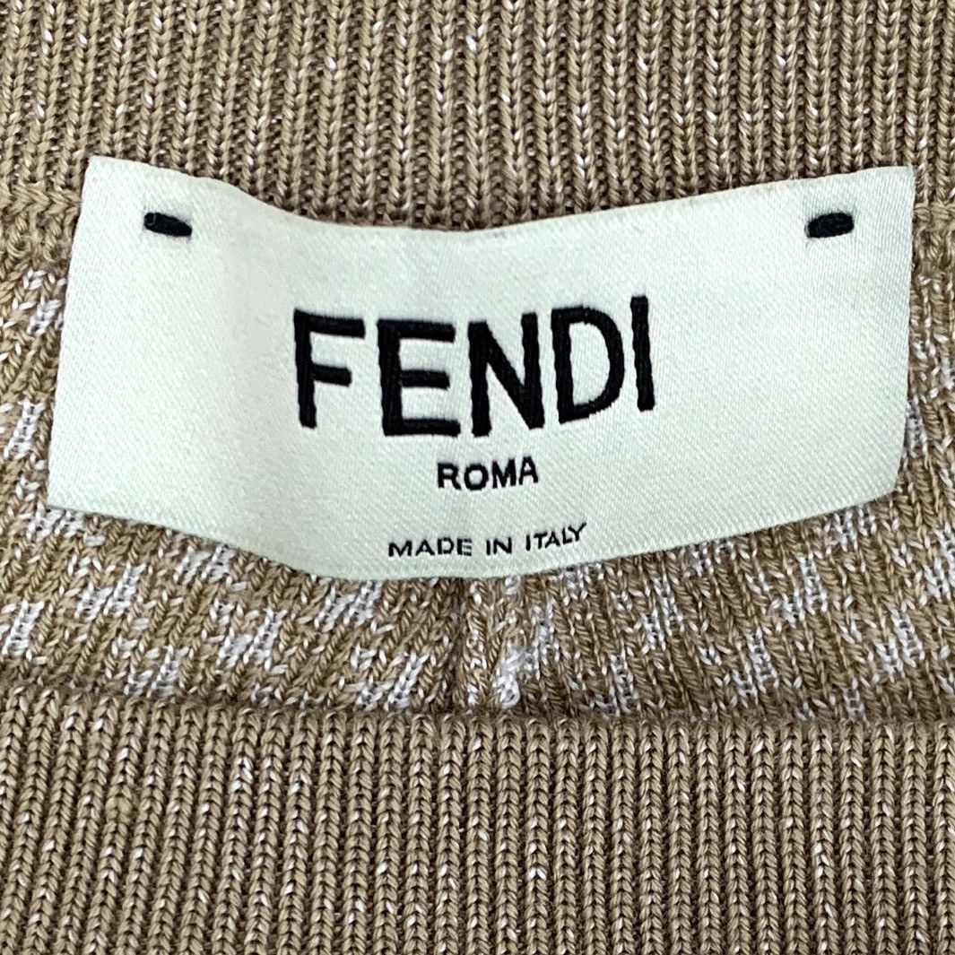 Fendi Fendi Brown Logo Intarsia Wool Knit Shorts K26WX Size 30" / US 8 / IT 44 - 6 Thumbnail