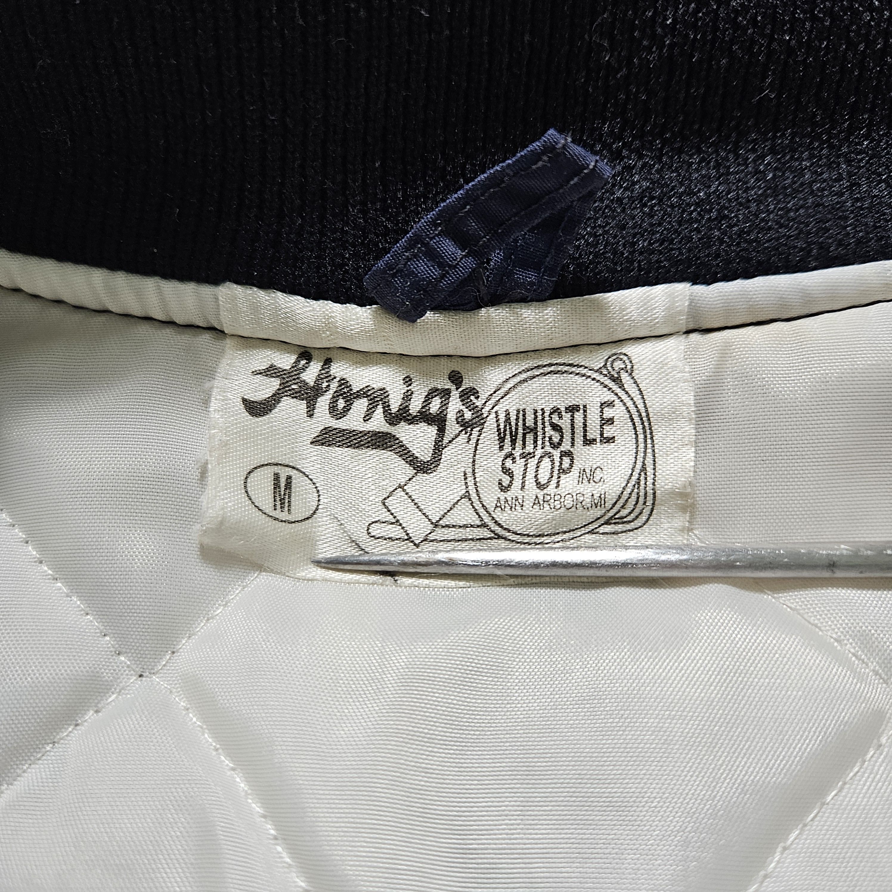 Other Honig's Men's M Jacket Vintage Referee Bomber Black White Size US M / EU 48-50 / 2 - 13 Thumbnail