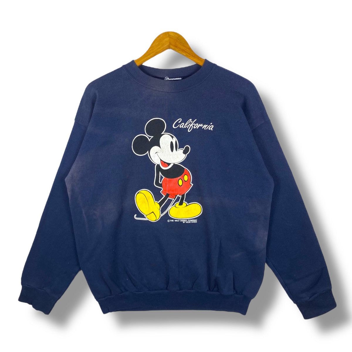 Mickey Mouse × Vintage Vintage 90's MICKEY MOUSE California Faded Crewneck Size US L / EU 52-54 / 3 - 1 Thumbnail