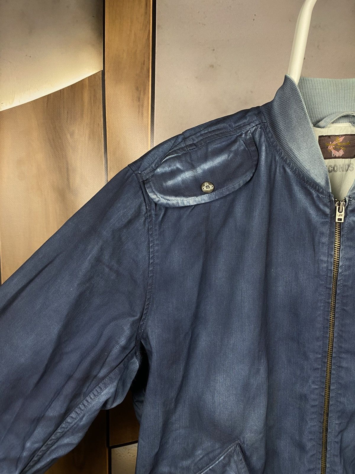 Vivienne Westwood 🔥VTG 90s Bomber Jeans Jacket Vivienne Westwood Lee Seconds🔥 Size US XL / EU 56 / 4 - 4 Thumbnail