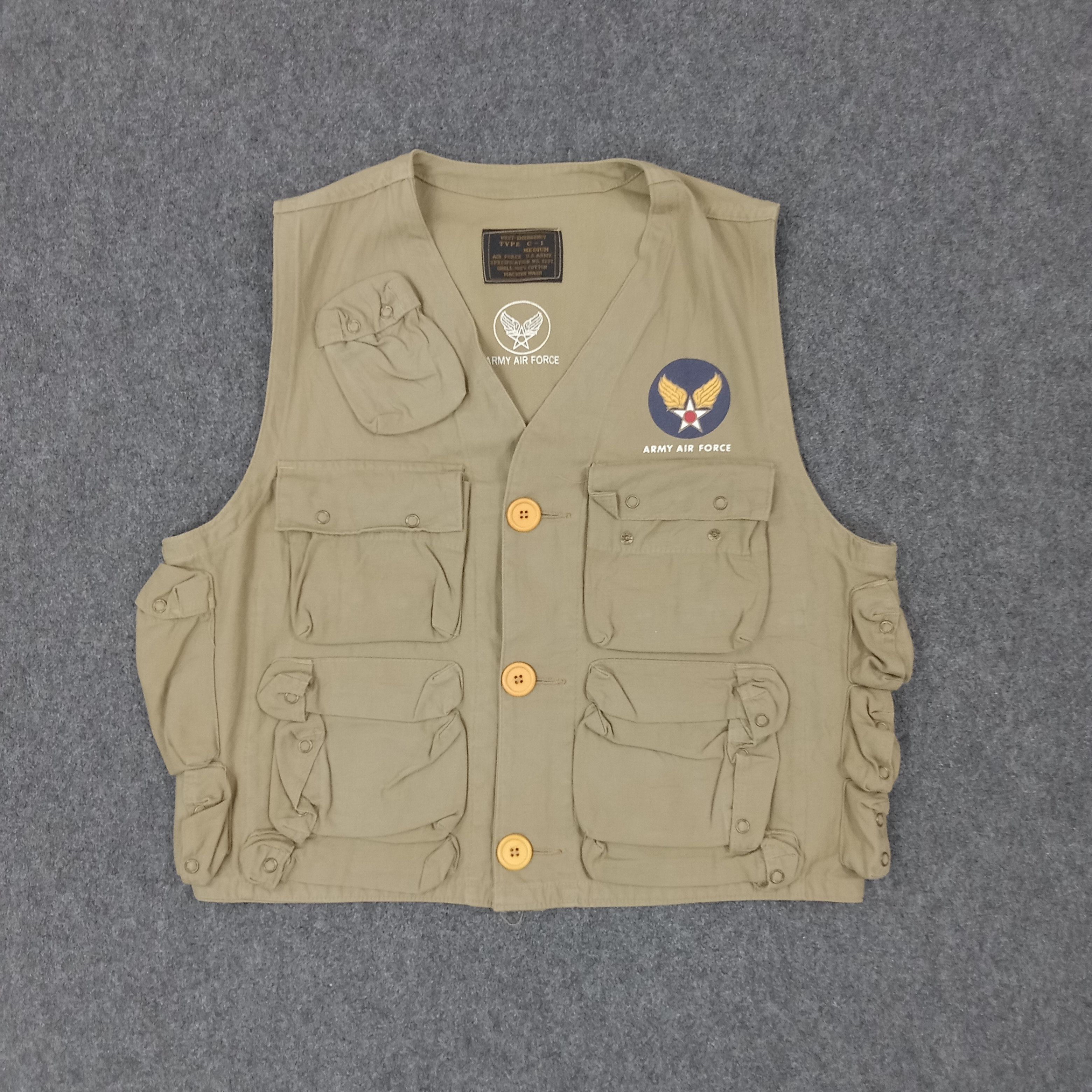 Vintage Army Air Force American Tactical Style Jacket Size US M / EU 48-50 / 2 - 1 Thumbnail
