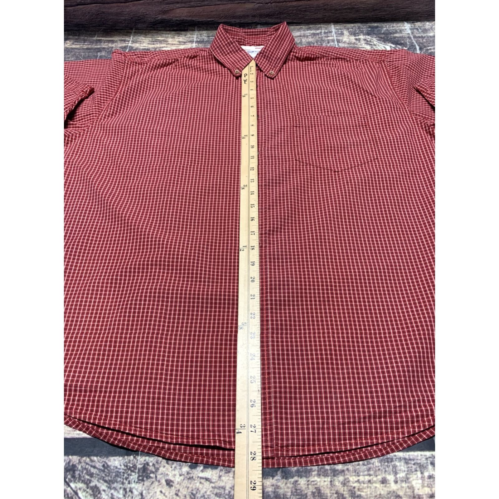 Wrangler Wrangler Hero Button-Up Shirt Men XL Red Plaid Cotton Short Sleeve Western Pattern Casual Shirt Size US XL / EU 56 / 4 - 6 Thumbnail