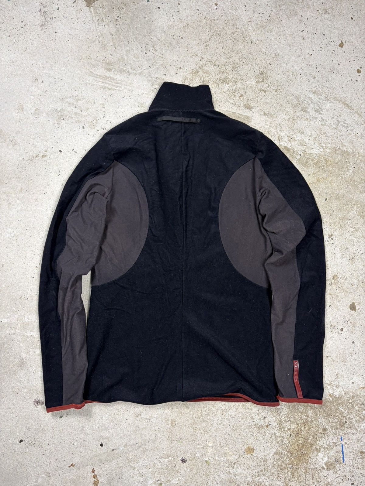 Prada Vintage 2000s Prada Linea Rossa Red Tab Half Zip Fleece Size S / US 4 / IT 40 - 2 Thumbnail