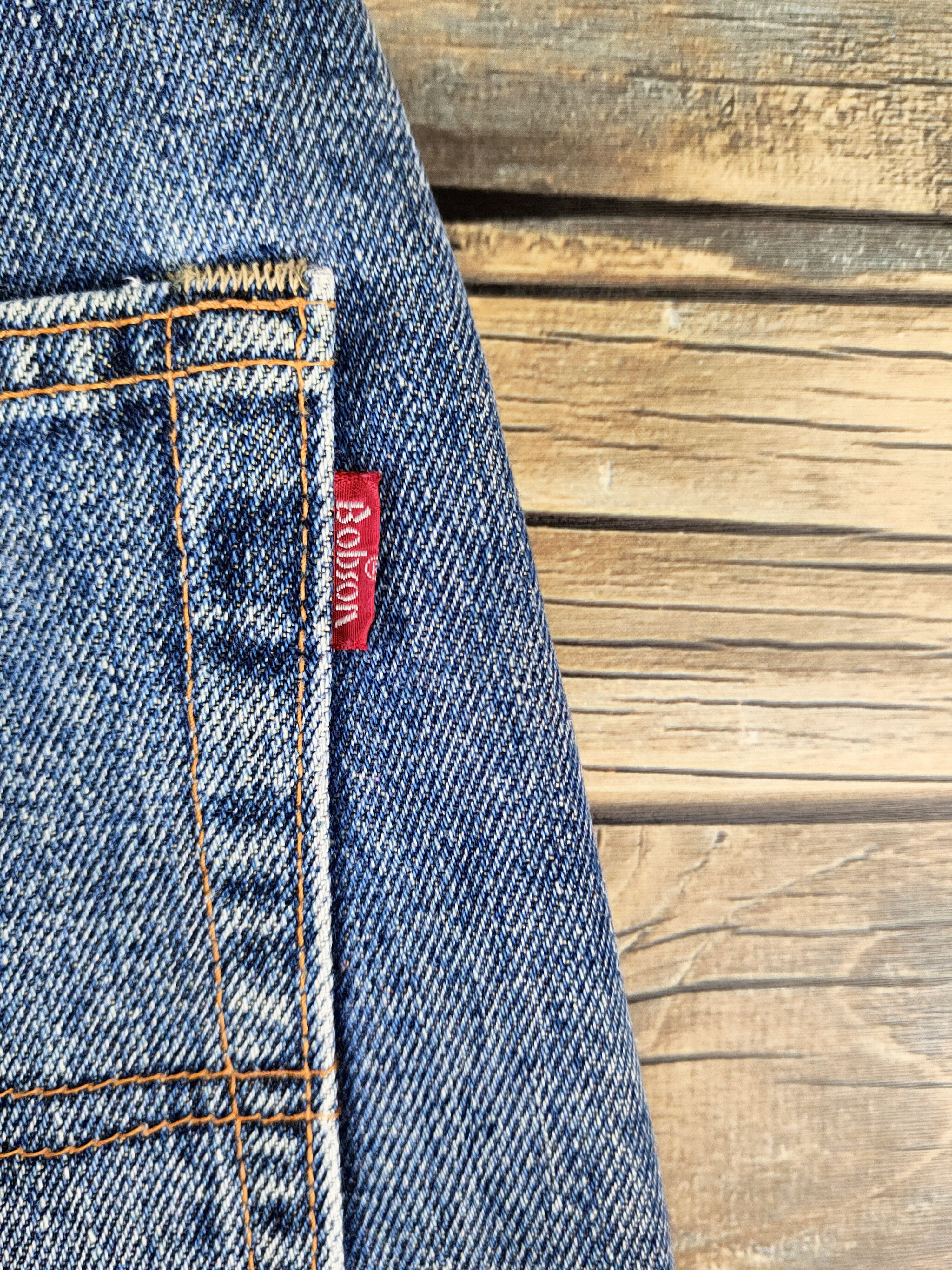 Japanese Brand Bobson Blue Distressed Ripped Jeans #S2886 Size US 33 - 10 Thumbnail