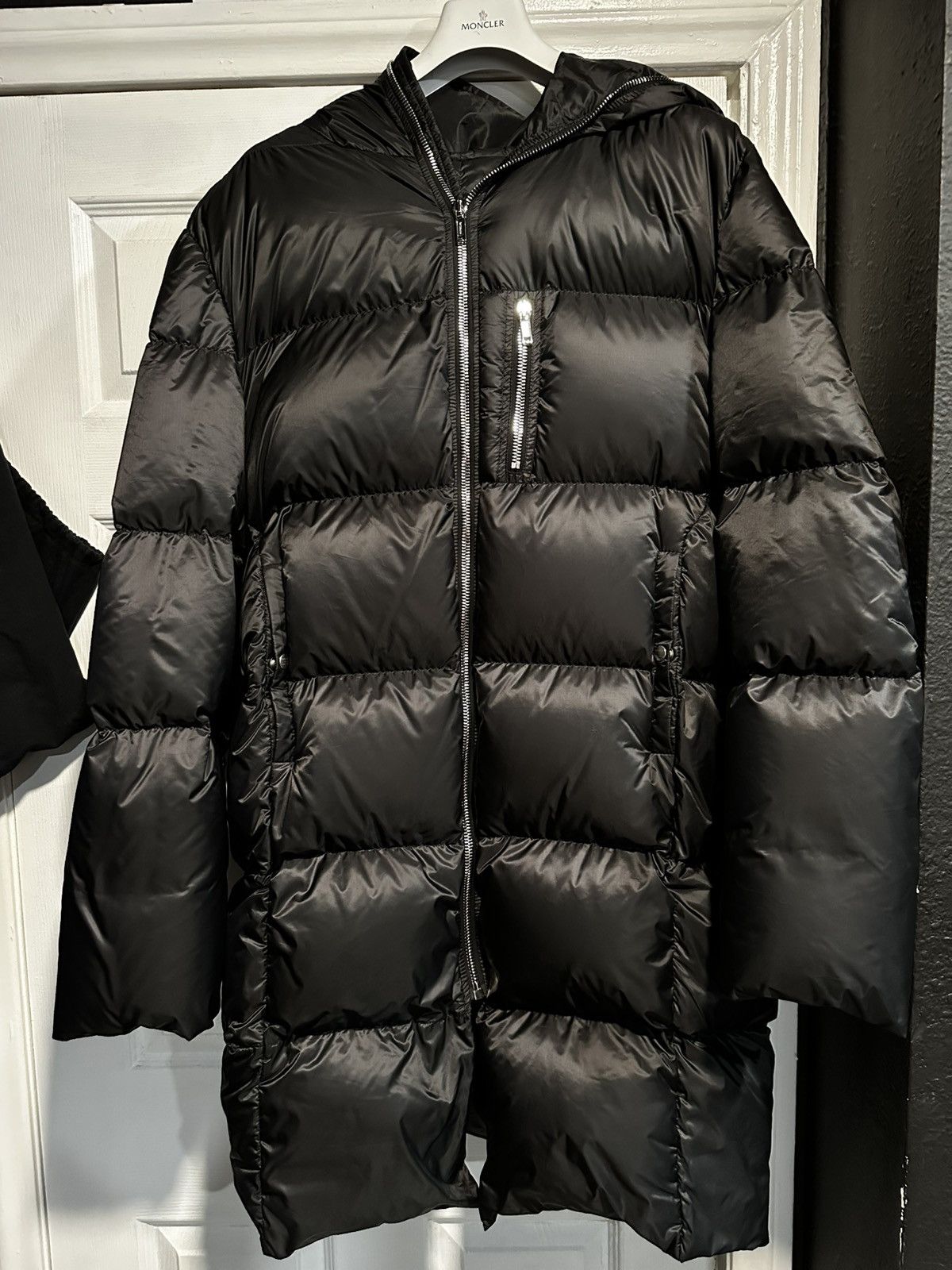 Moncler × Rick Owens MONCLER + RICK OWENS BLACK DOWN COAT Size US M / EU 48-50 / 2 - 2 Thumbnail
