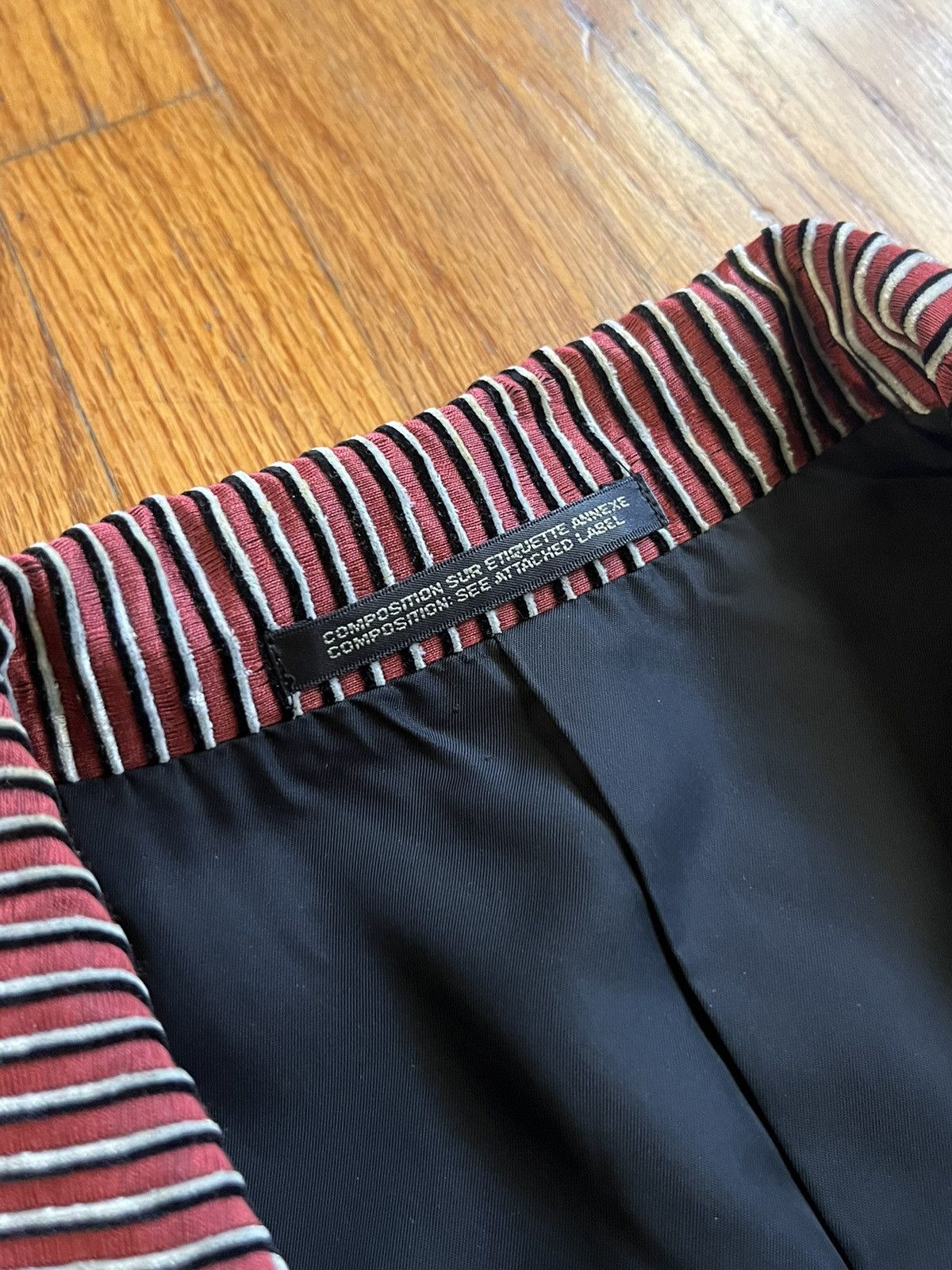 Yohji Yamamoto Yohji Yamamoto Noir FW2008 Velour Pinstripe Blazer Size 36S - 3 Thumbnail