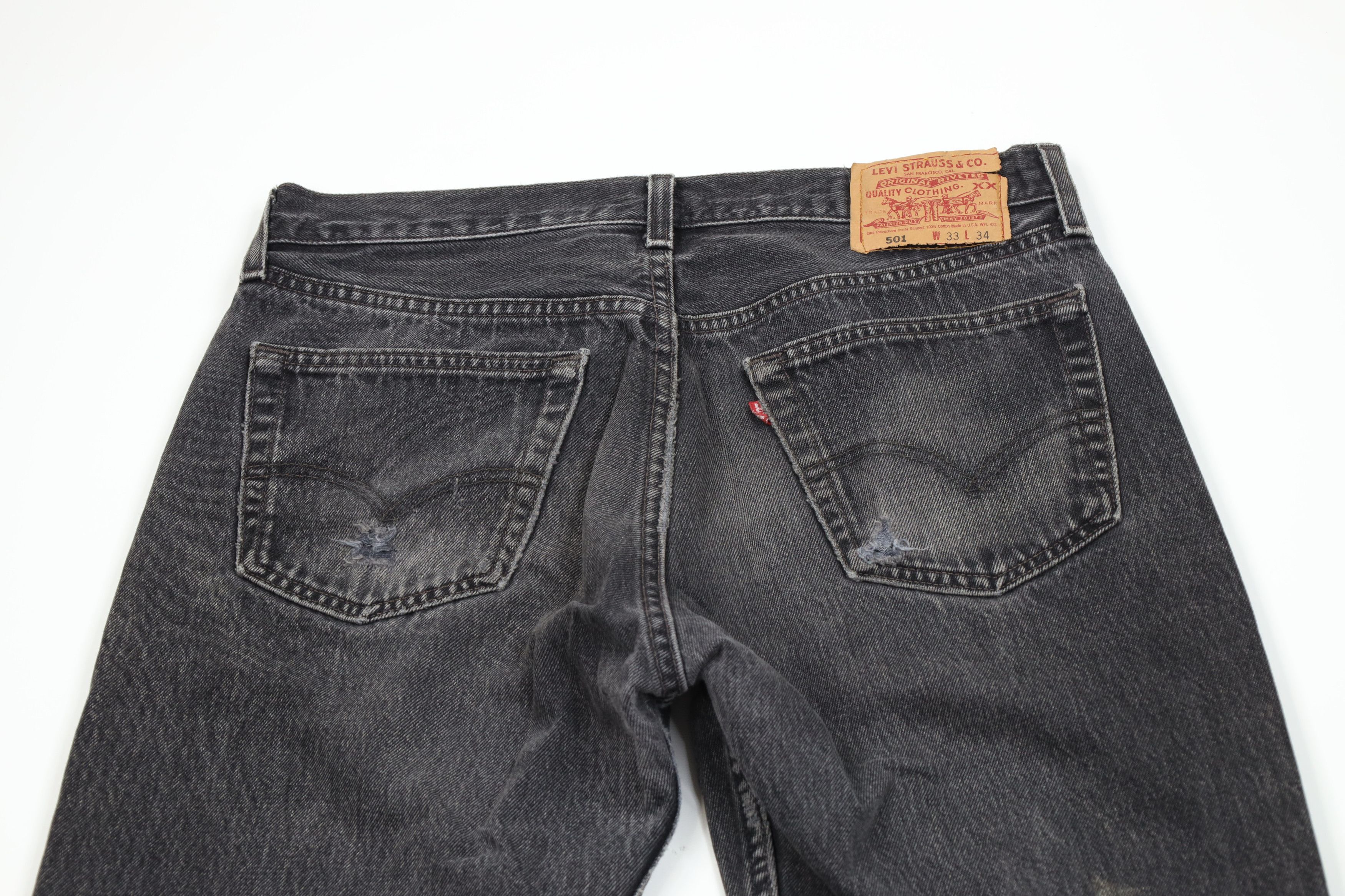 Levi's Vintage 90s Levis 501xx Button Fly Original Fit Jeans USA Size US 33 - 13 Thumbnail