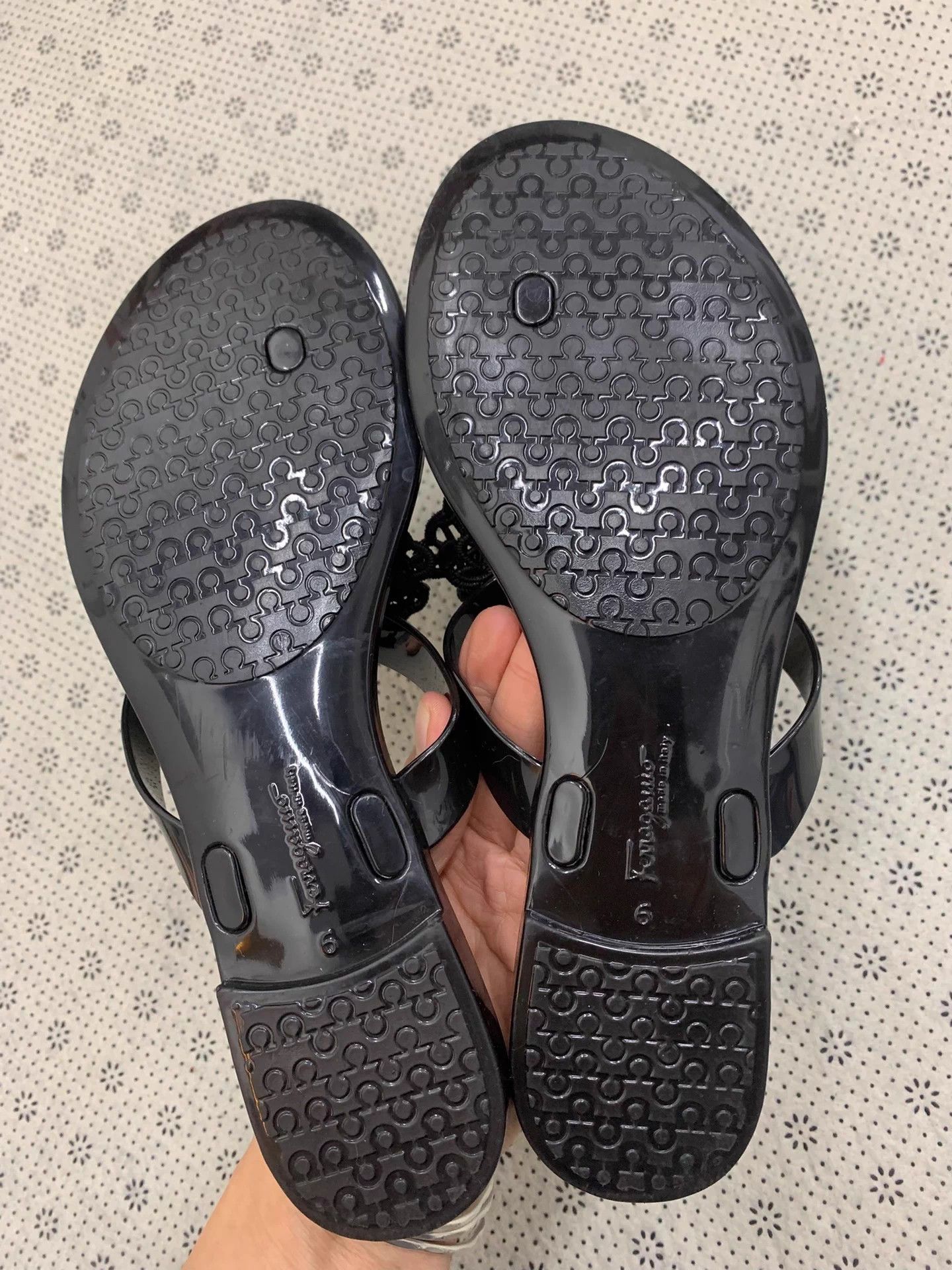 Salvatore Ferragamo Ferragamo Black Bow Strap Sandals US 6 New Size US 6 / IT 36 - 4 Thumbnail