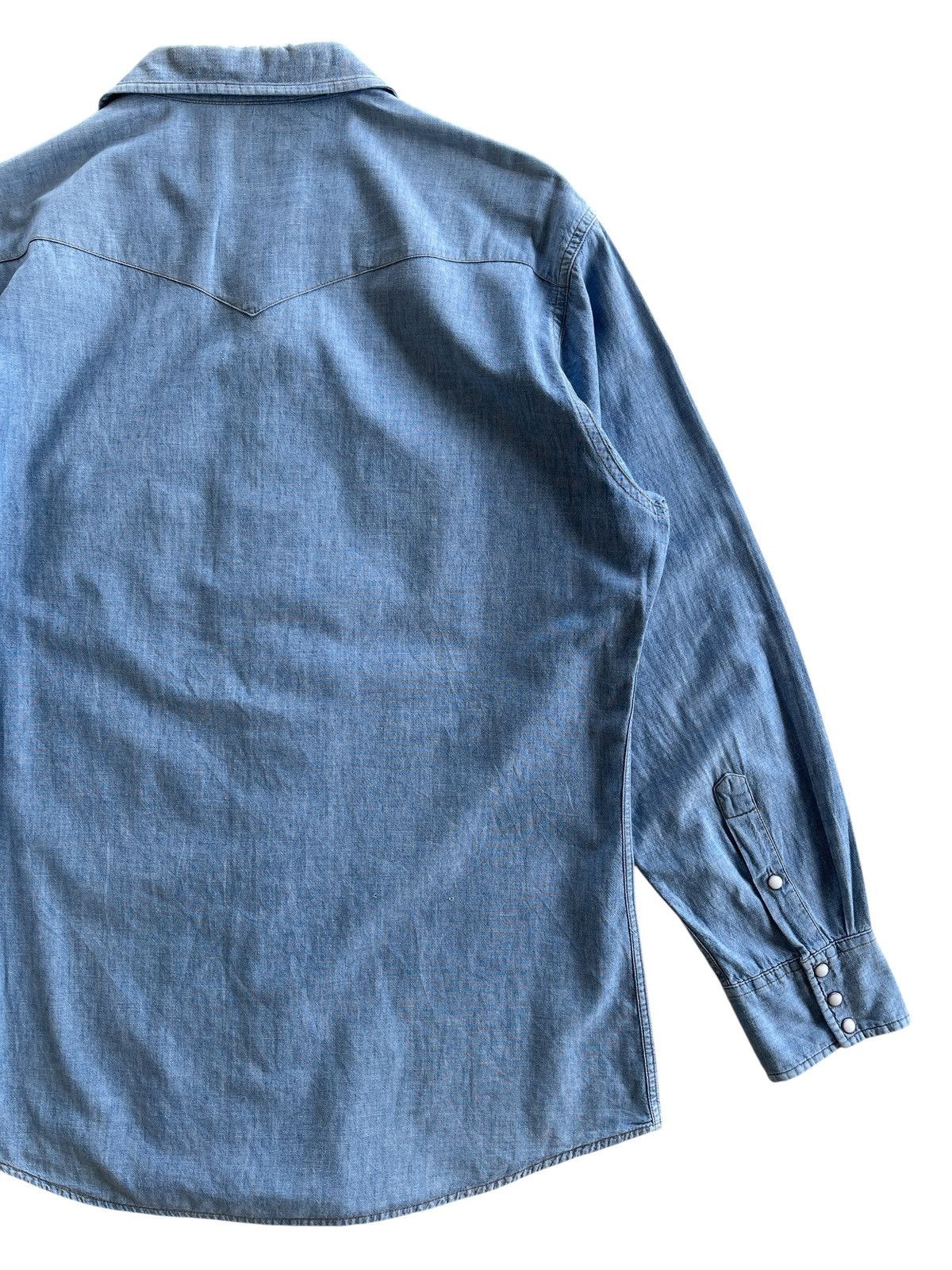 Levi's Vintage Clothing Levis Orange Tab Western Denim Shirt Size US L / EU 52-54 / 3 - 5 Thumbnail