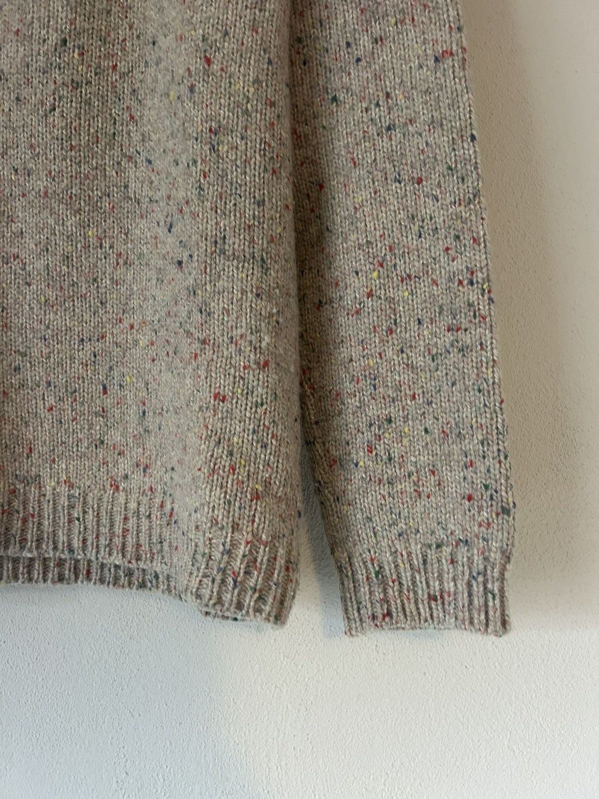 Louis Vuitton Multicolor Speckled Wool V-Neck Sweater Size US M / EU 48-50 / 2 - 6 Thumbnail