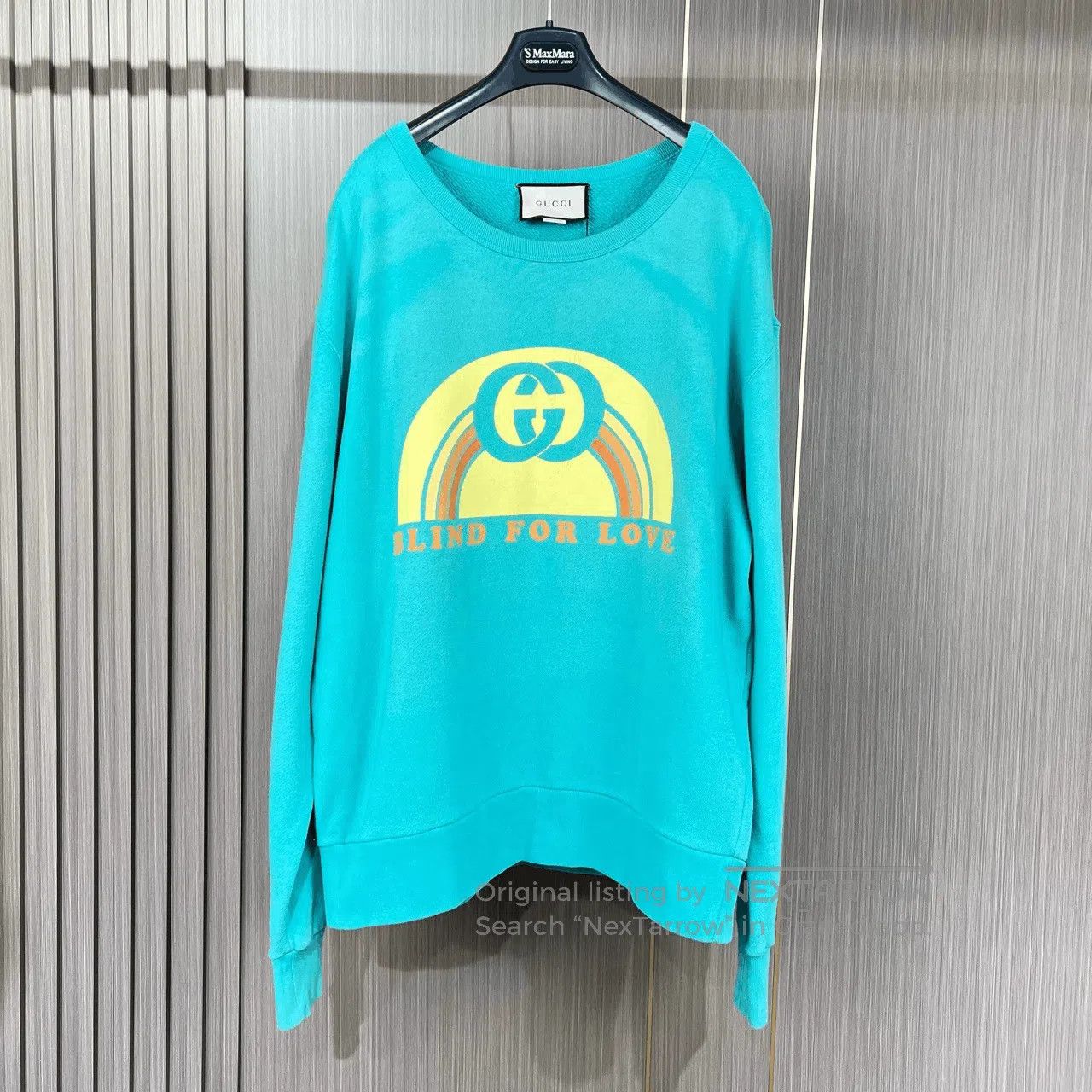 Gucci gucci double g logo sweatshirt in turquoise. Size US L / EU 52-54 / 3 - 1 Thumbnail
