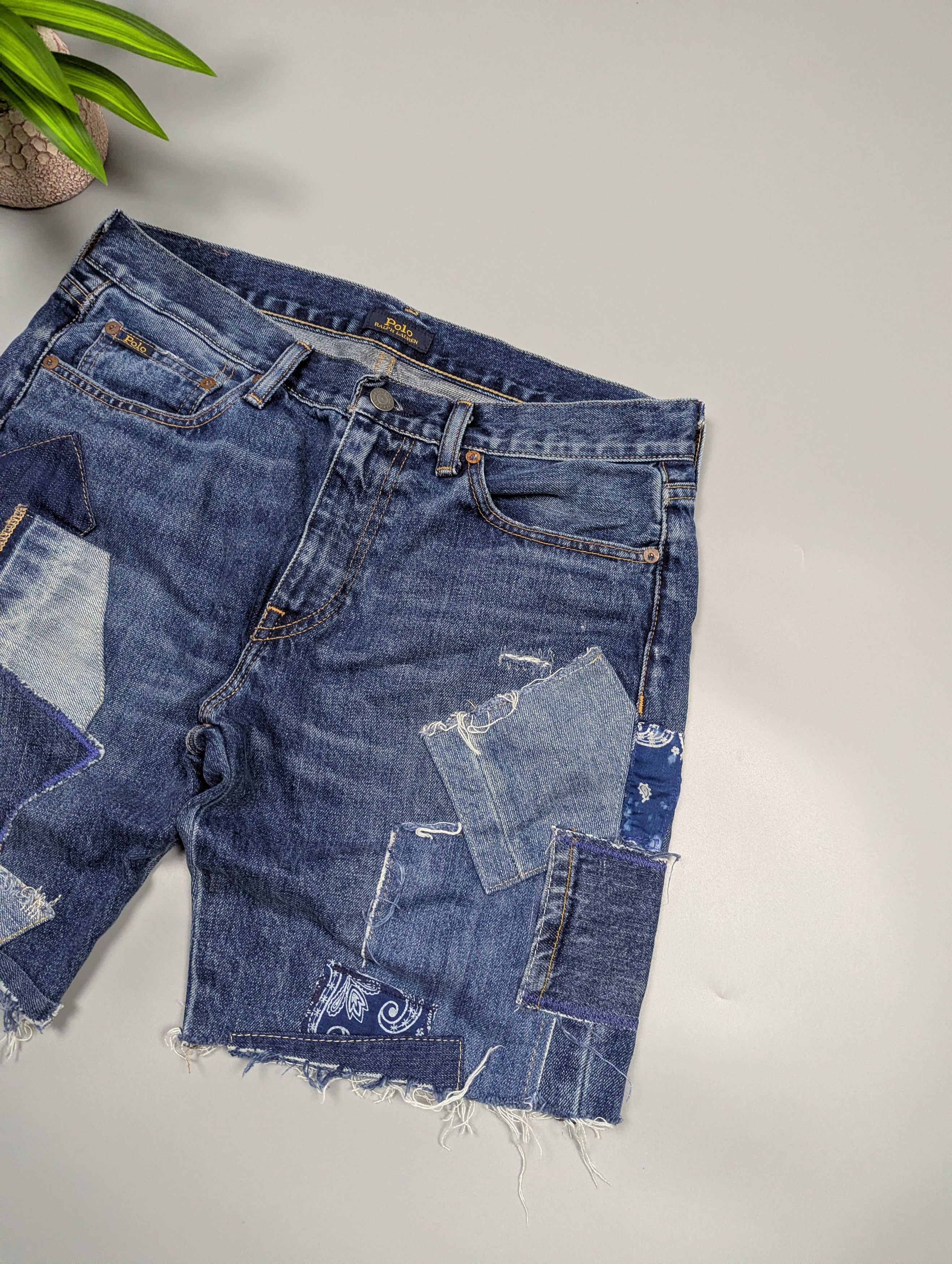 Polo Ralph Lauren Polo Ralph Lauren Avery Boyfriend Shorts Patchwork Size 22" - 3 Thumbnail