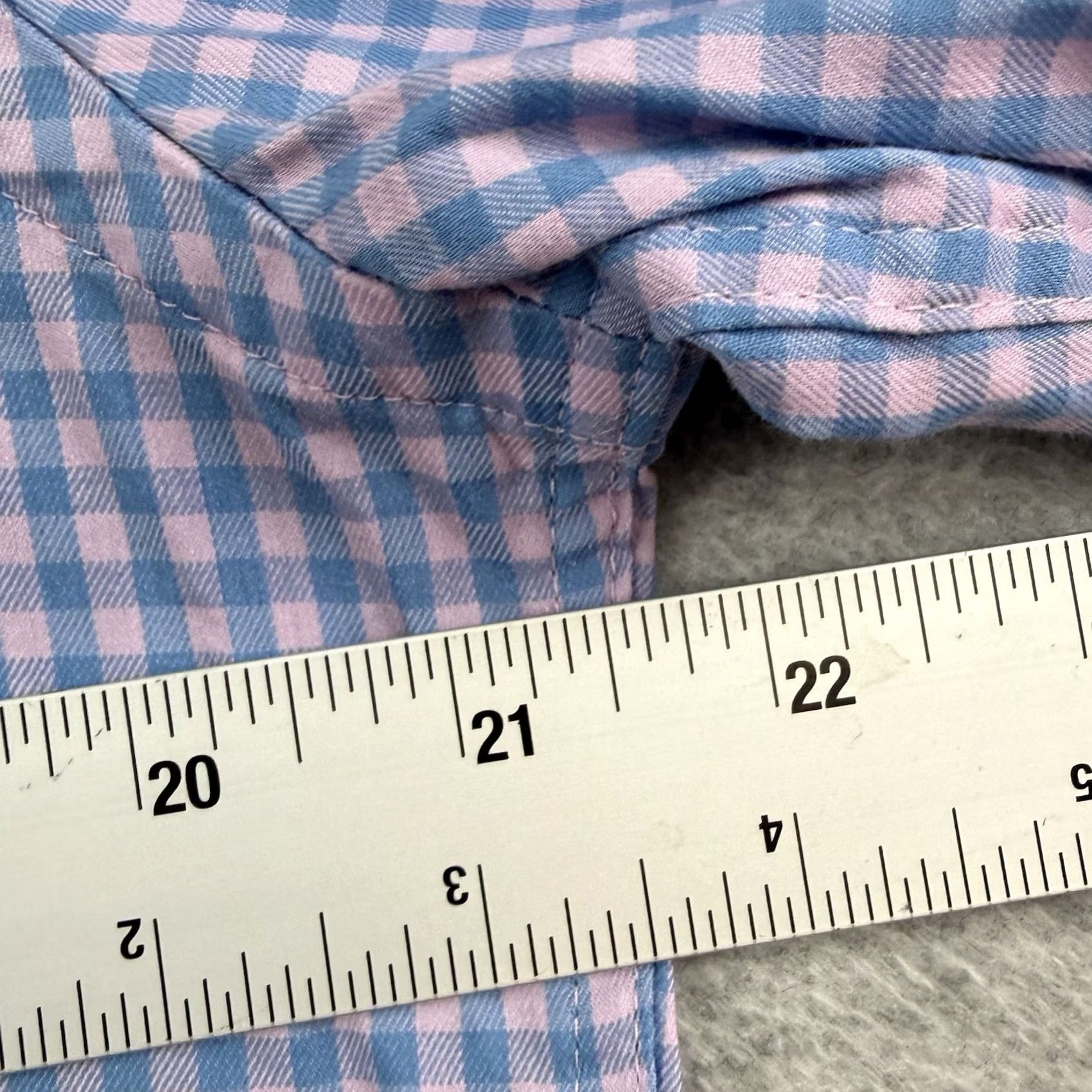 Faherty Faherty Movement Shirt Mens Medium Pink Blue Gingham Button Down Size US M / EU 48-50 / 2 - 4 Thumbnail
