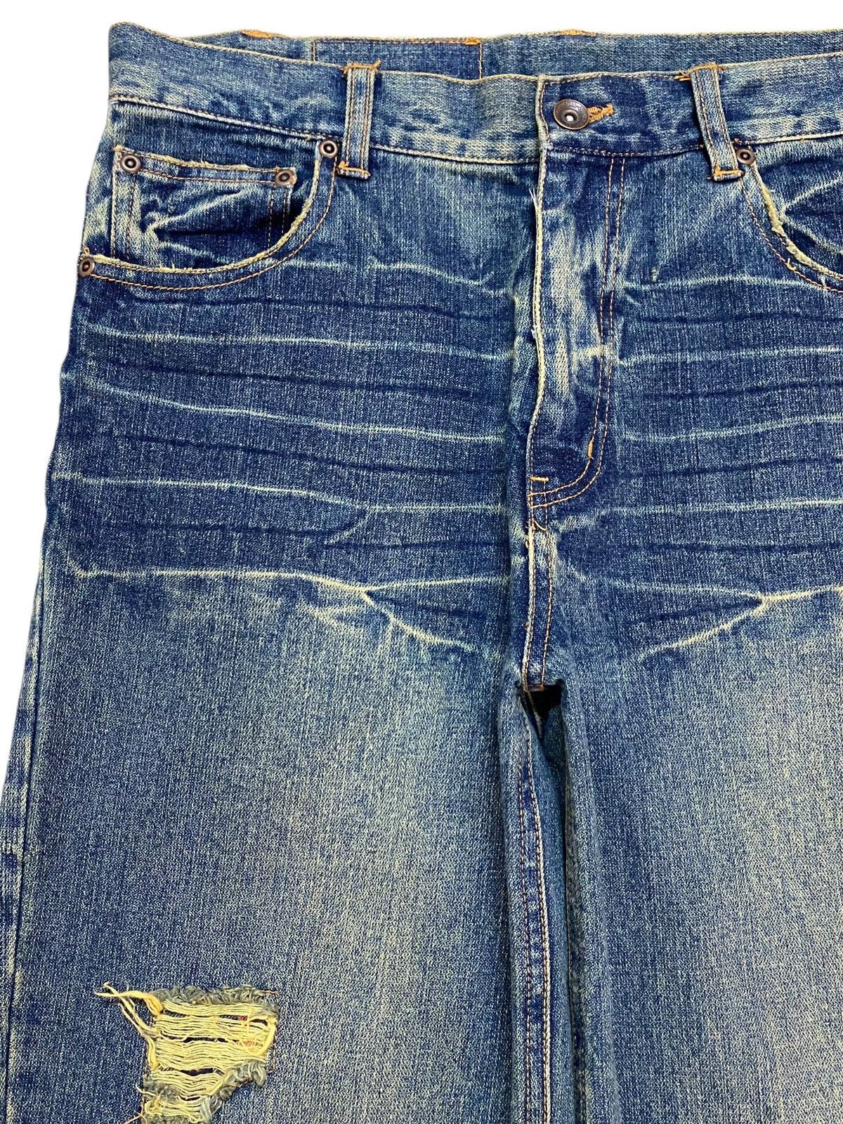 Japanese Brand Vintage Japanese Brands Mud Wash Distressed Denim Jeans Size US 31 - 7 Thumbnail