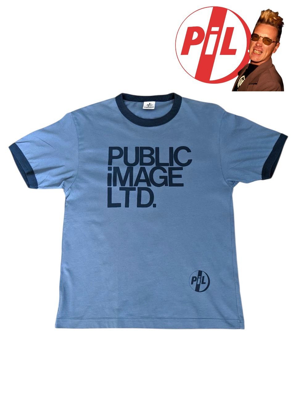 Band Tees PUBLIC IMAGE LTD BLUE INDIGO RINGER BANDTEE Size US S / EU 44-46 / 1 - 1 Thumbnail