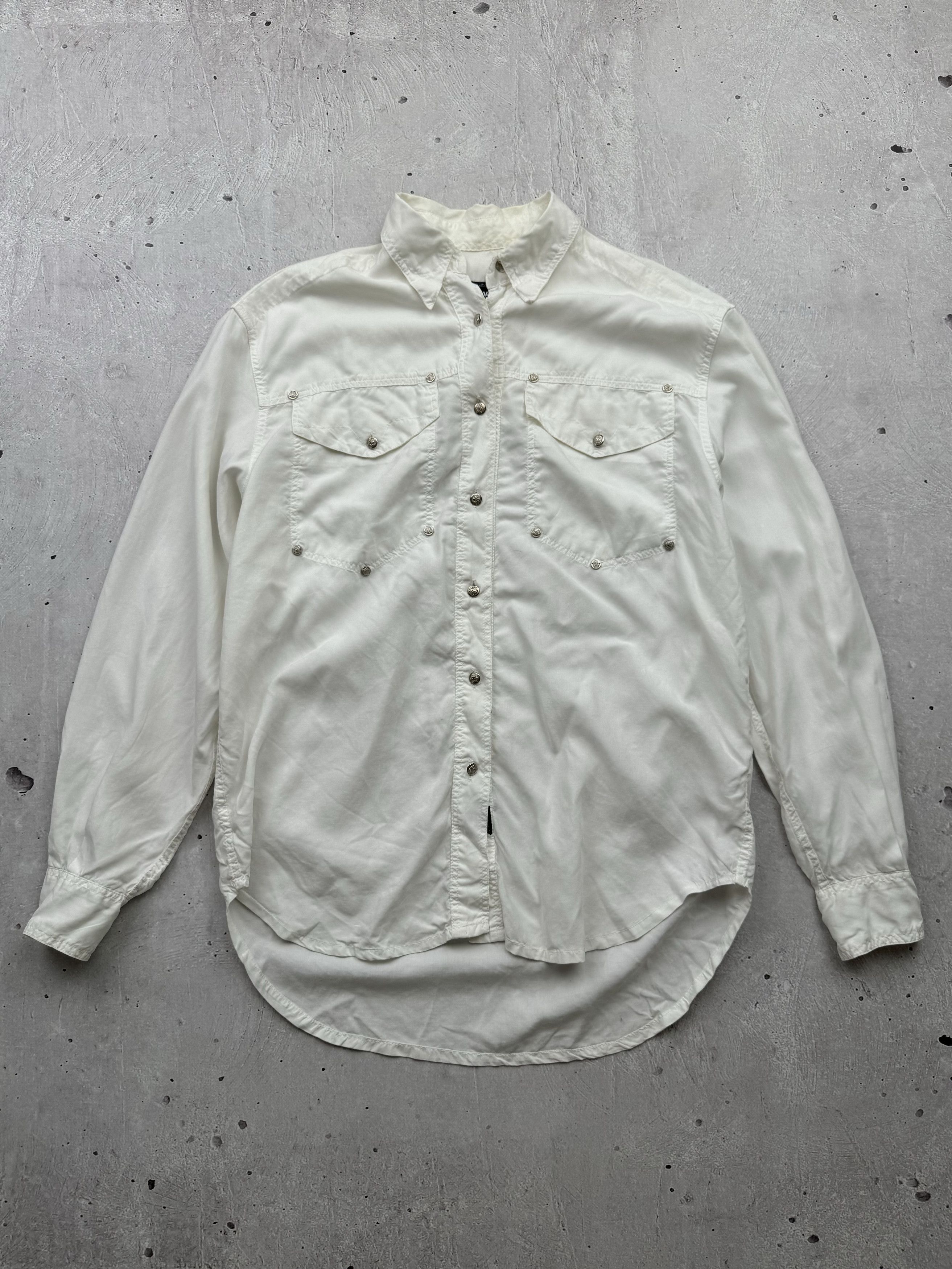 Versace Jeans Couture × Vintage Versace Jeans Couture Vintage Worn Shirt Size US M / EU 48-50 / 2 - 1 Thumbnail
