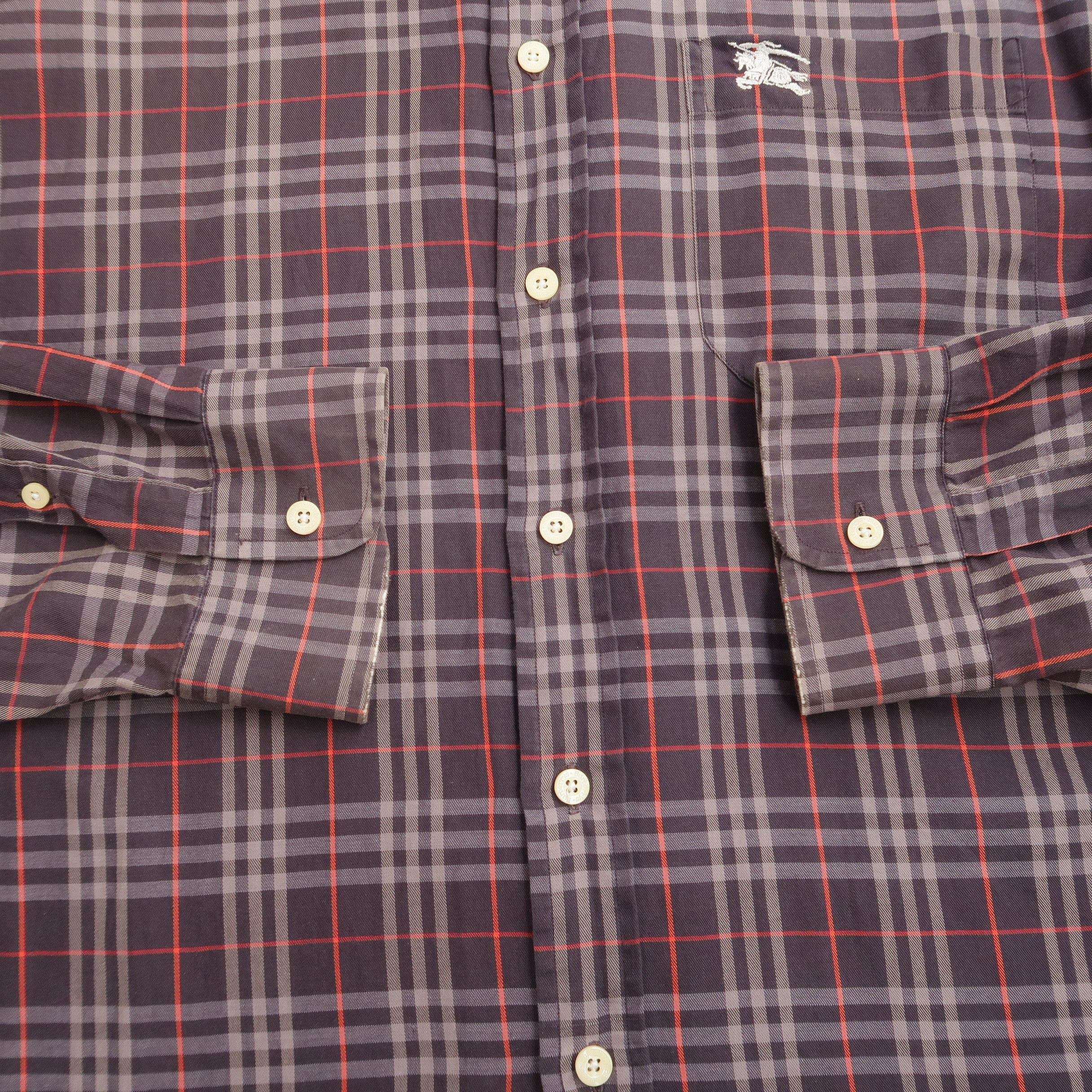Burberry Vintage 90s Burberry Nova Check Old Money Shirt Size US XL / EU 56 / 4 - 9 Thumbnail