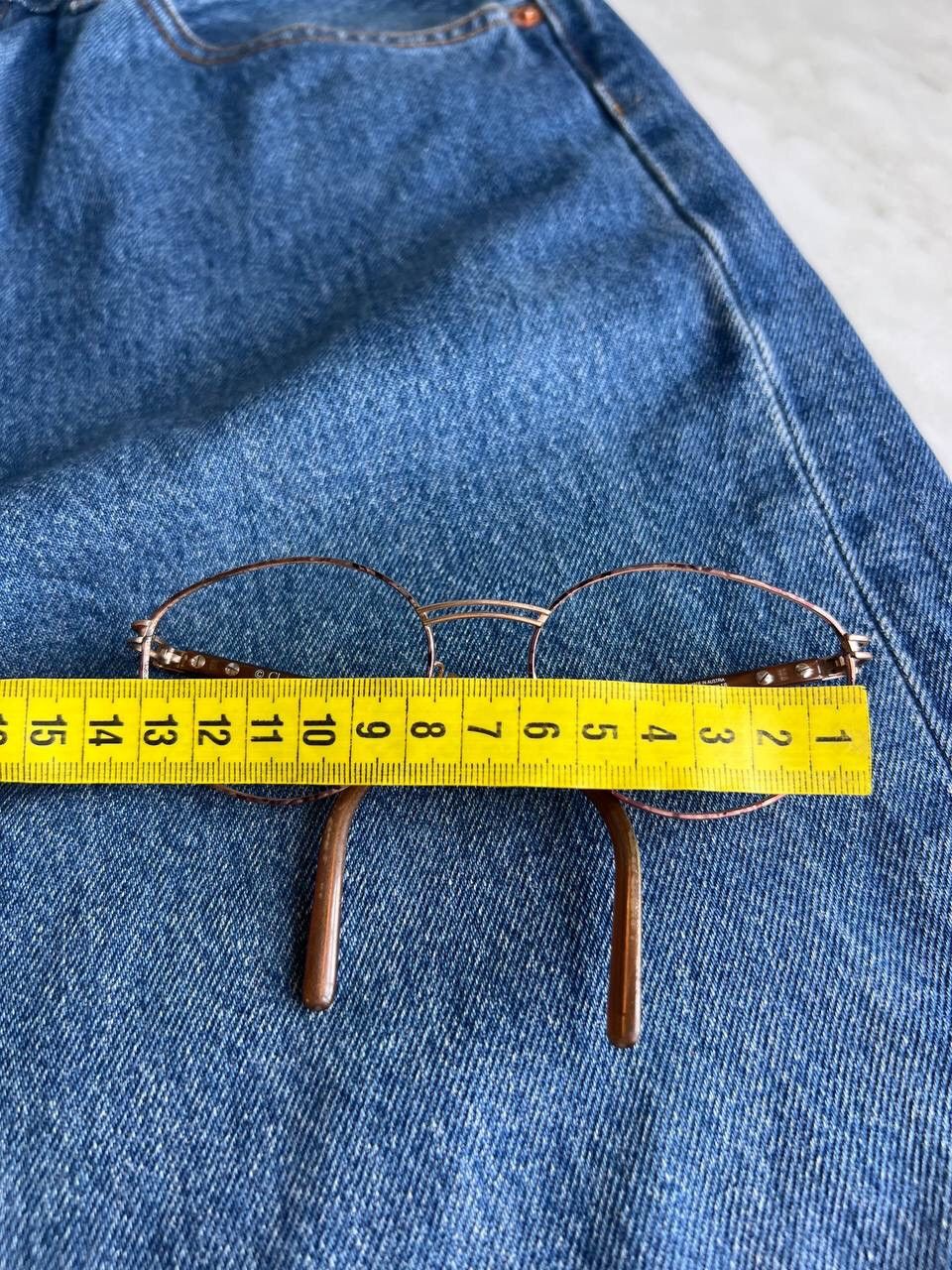 Dior × Vintage Christian Dior '90s Brown Oval Hook Frame Eyeglasses Eyewear Size ONE SIZE - 14 Thumbnail