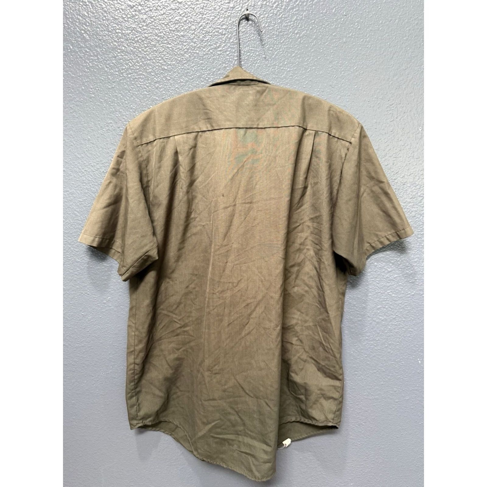 Lee VINTAGE Lee Prest Union Made Sun Faded Green Cotton Button Up Shirt Large Size US L / EU 52-54 / 3 - 5 Thumbnail