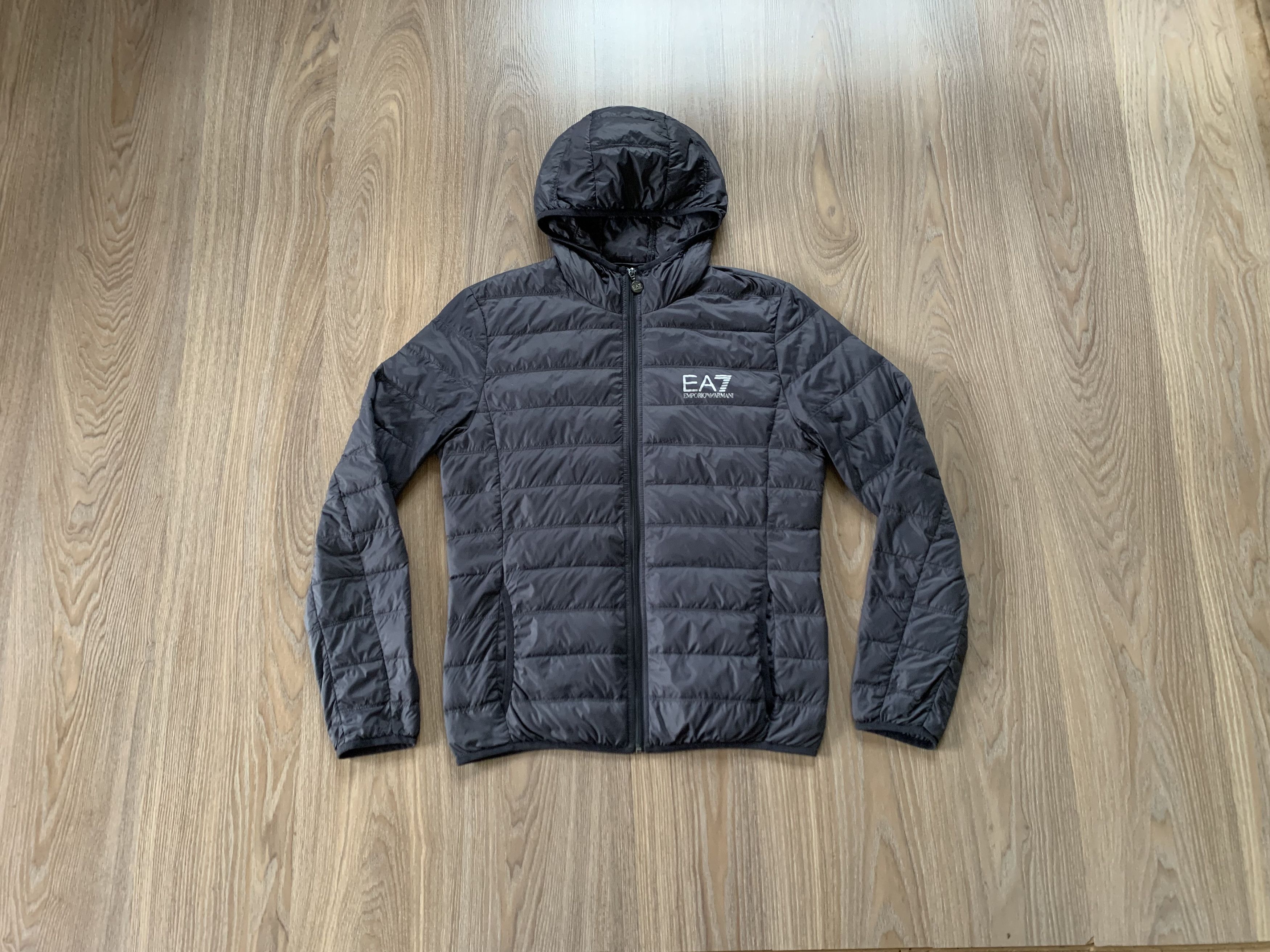 Armani Exchange Light Down Quilted Hooded Jacket