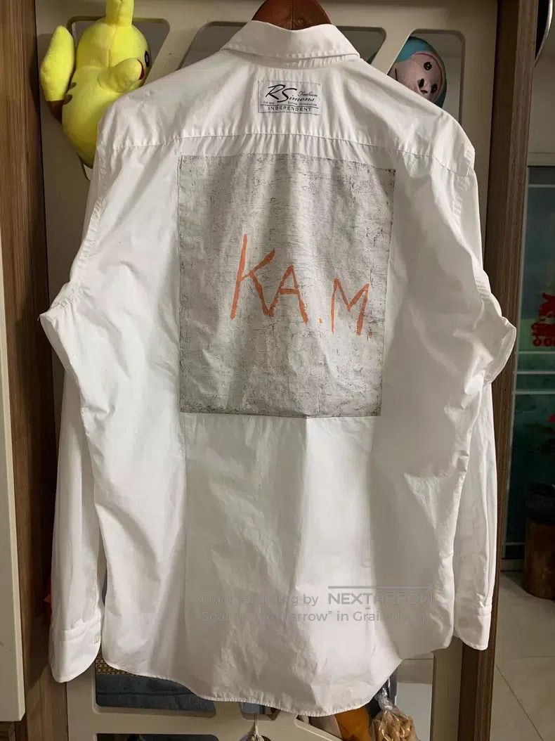 Raf Simons Raf Simons Patch graffiti cut silhouette shirt Size US S / EU 44-46 / 1 - 3 Thumbnail