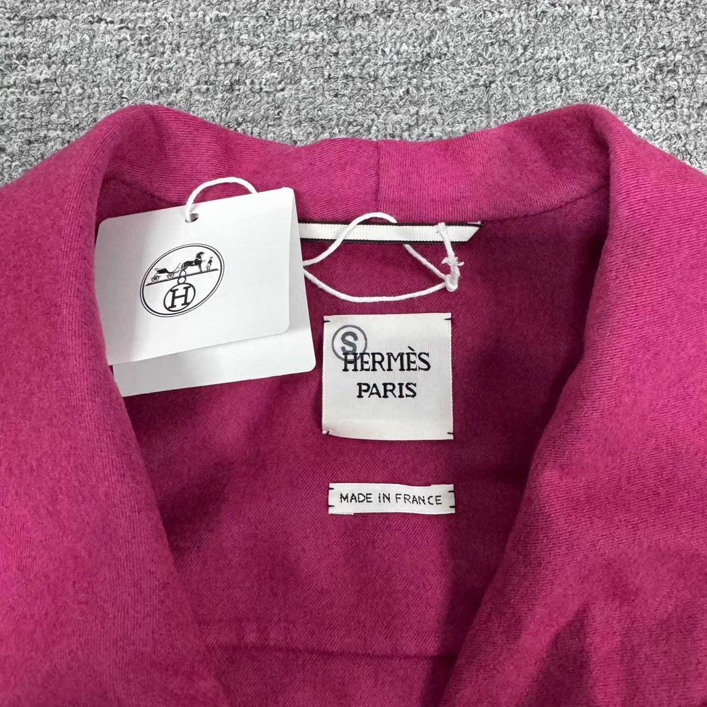 Hermes Hermes purple magenta collared short wool coat 36 99new Size XS / US 0-2 / IT 36-38 - 5 Thumbnail