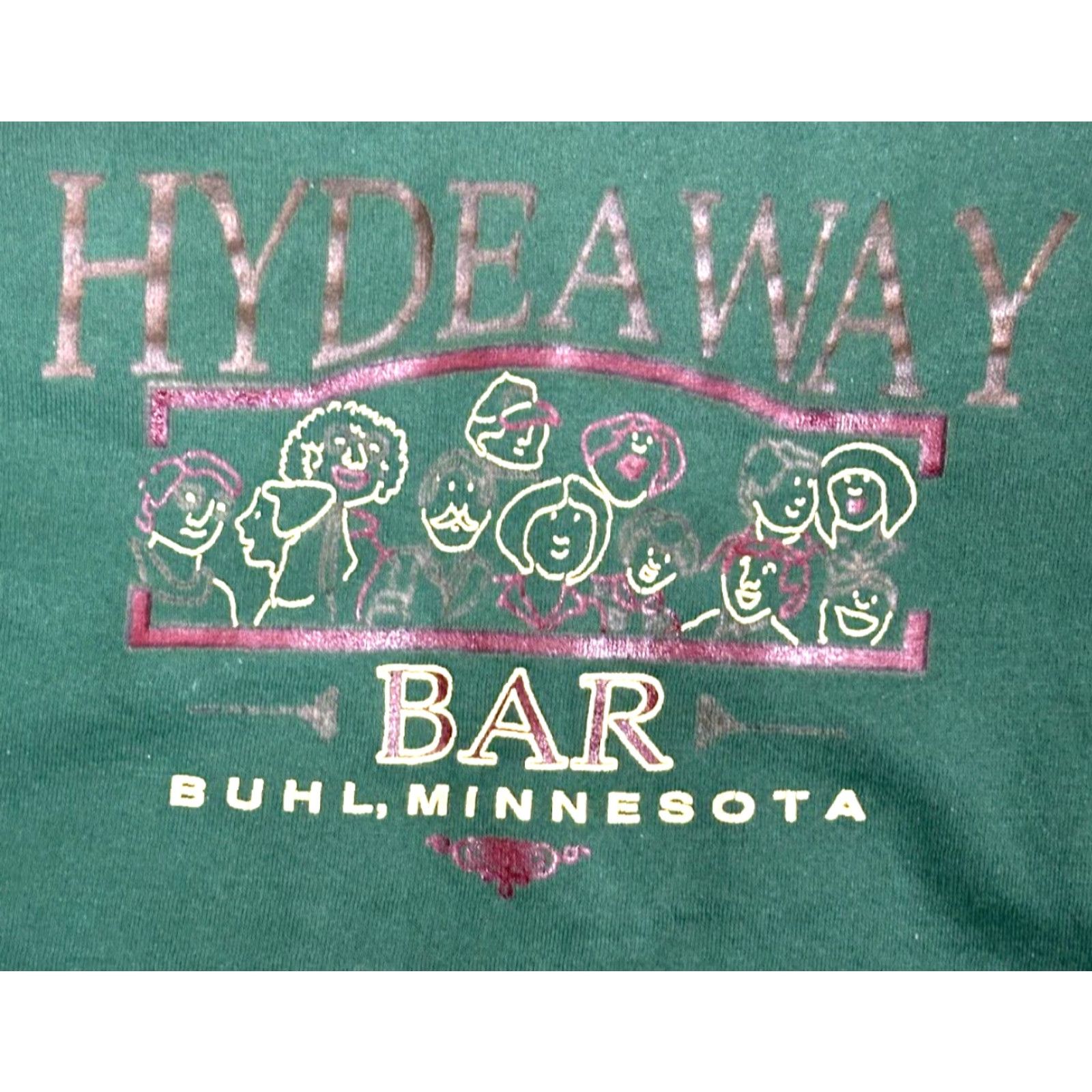 Jerzees VINTAGE Jerzees Sweatshirt Mens L Green 80s Grunge USA Logo Cotton Blend Pullover Sweatshirt Size US L / EU 52-54 / 3 - 2 Thumbnail
