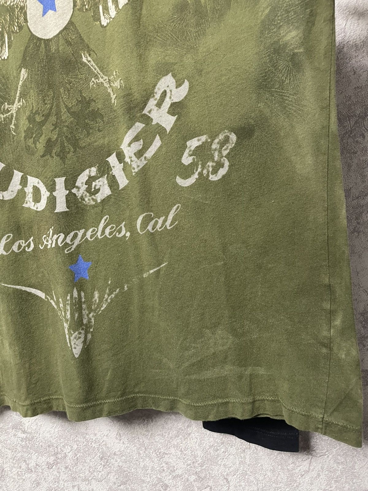 Christian Audigier Christian Audigier Layered Hooded Double Sleeve Graphic Tee Size US M / EU 48-50 / 2 - 6 Thumbnail