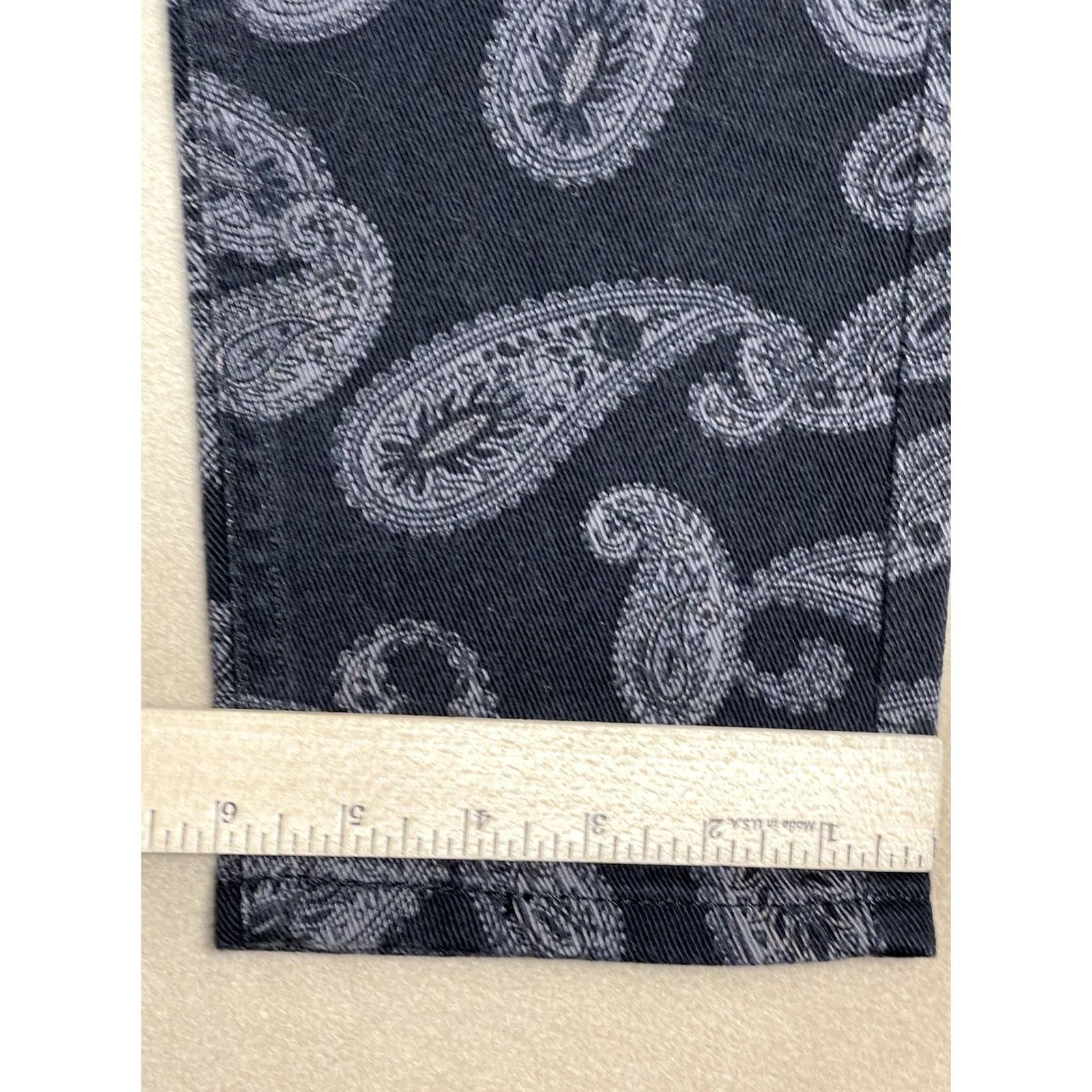 Levi's Levis Jeans Mens 29x30 Black 512 Paisley Denim Casual Denim Tapered Adult Regular Mens Jeans 90s Theme Size US 29 - 7 Thumbnail