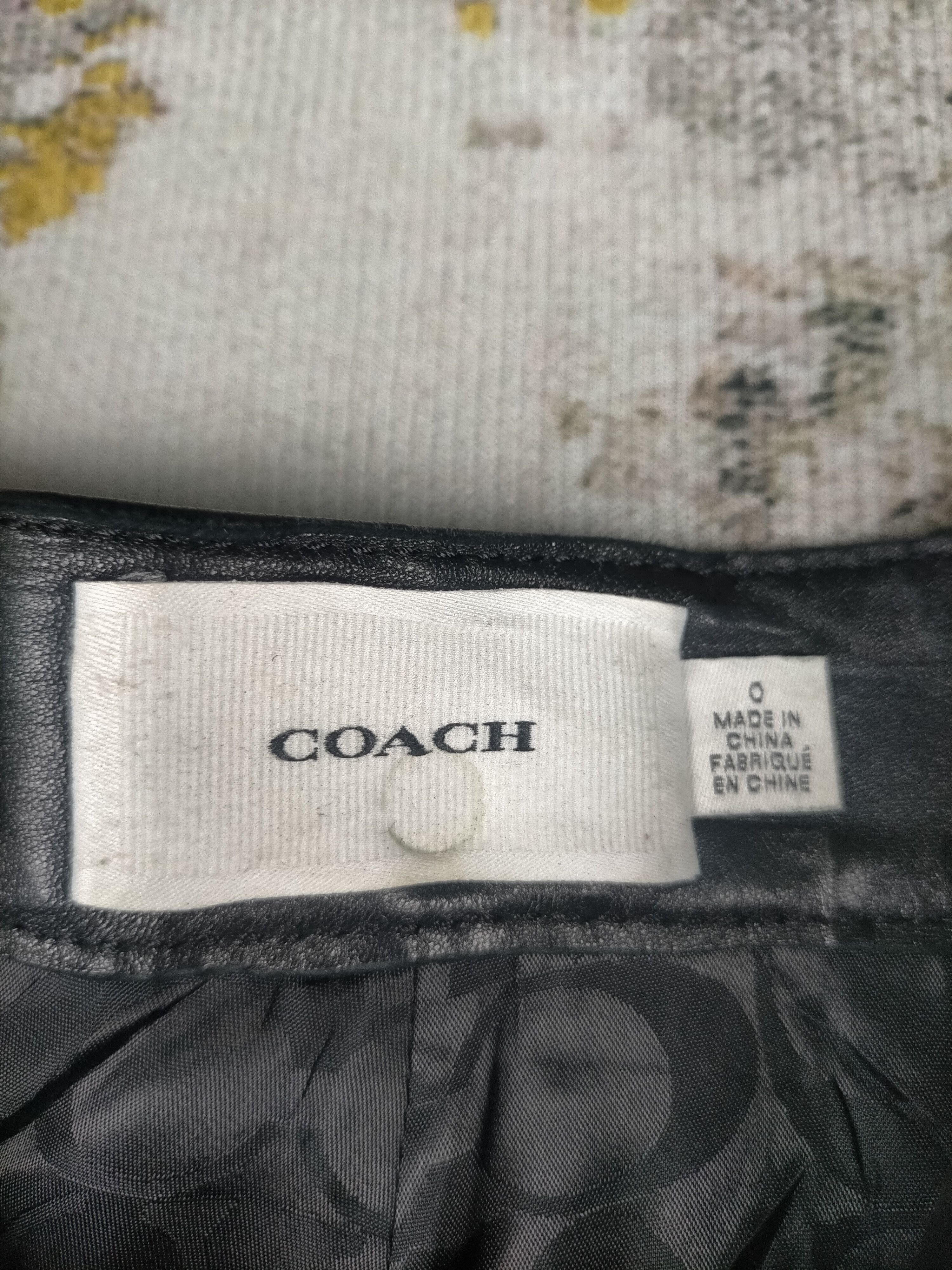 Coach Coach Lamb Leather Mini Skirt Size 26" / US 2 / IT 38 - 2 Thumbnail