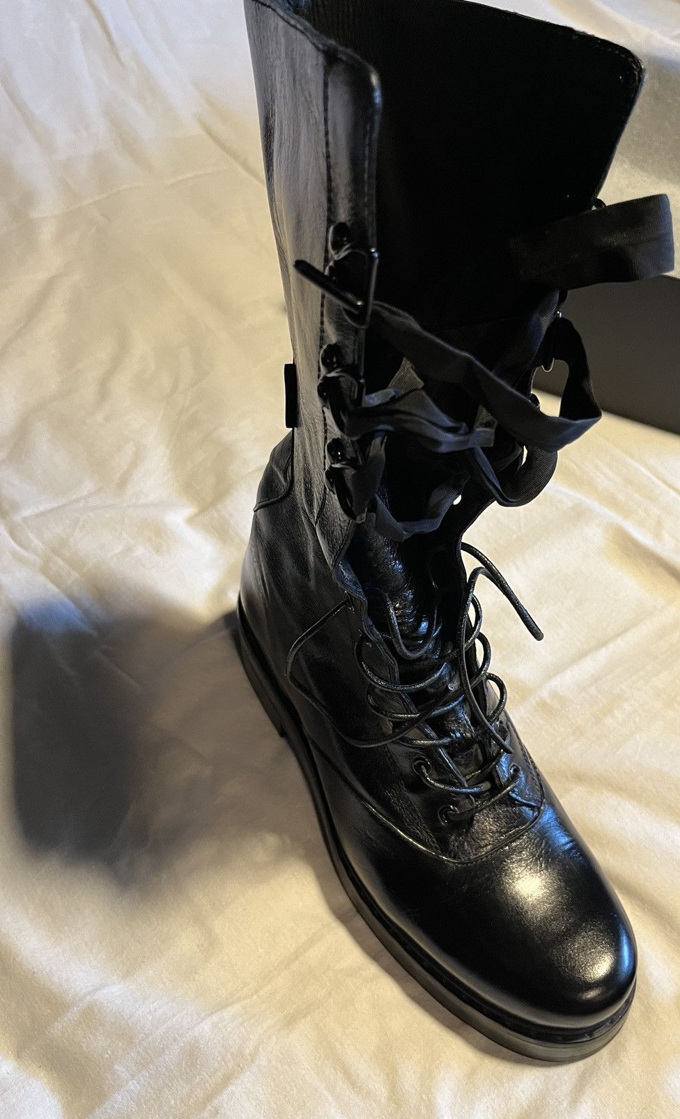 Olivier Theyskens Olivier Theyskens leather combat boots. Size US 10 / IT 40 - 8 Thumbnail