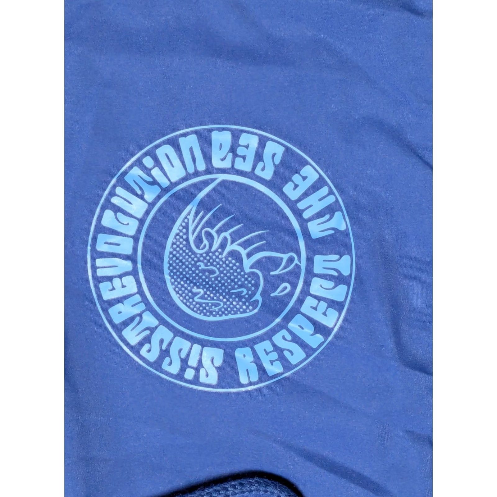 Vintage SISSTREVOLUTION Respect The Sea Blue 1/4 Zip Hooded Windbreaker - Women Small Jacket, Windbreaker, Hooded, Blue, XS? Size S / US 4 / IT 40 - 4 Thumbnail