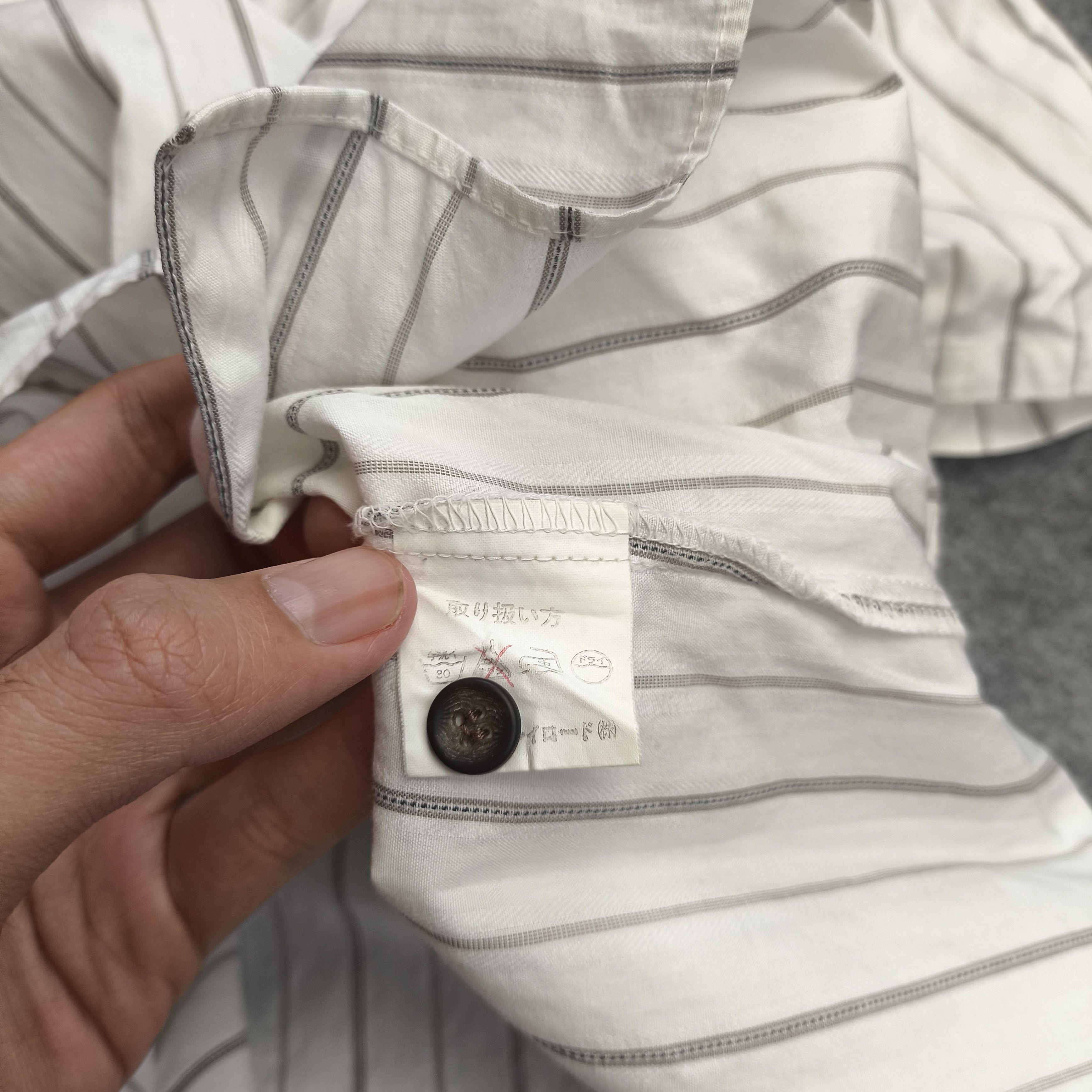 Yohji Yamamoto 90s japanese brand striped shirt Size US L / EU 52-54 / 3 - 5 Thumbnail