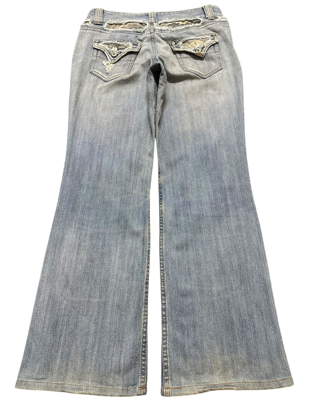 Japanese Brand Vintage Japanese Brand Blue Faded Wash Style Wide Leg Baggy Size US 30 / EU 46 - 2 Thumbnail