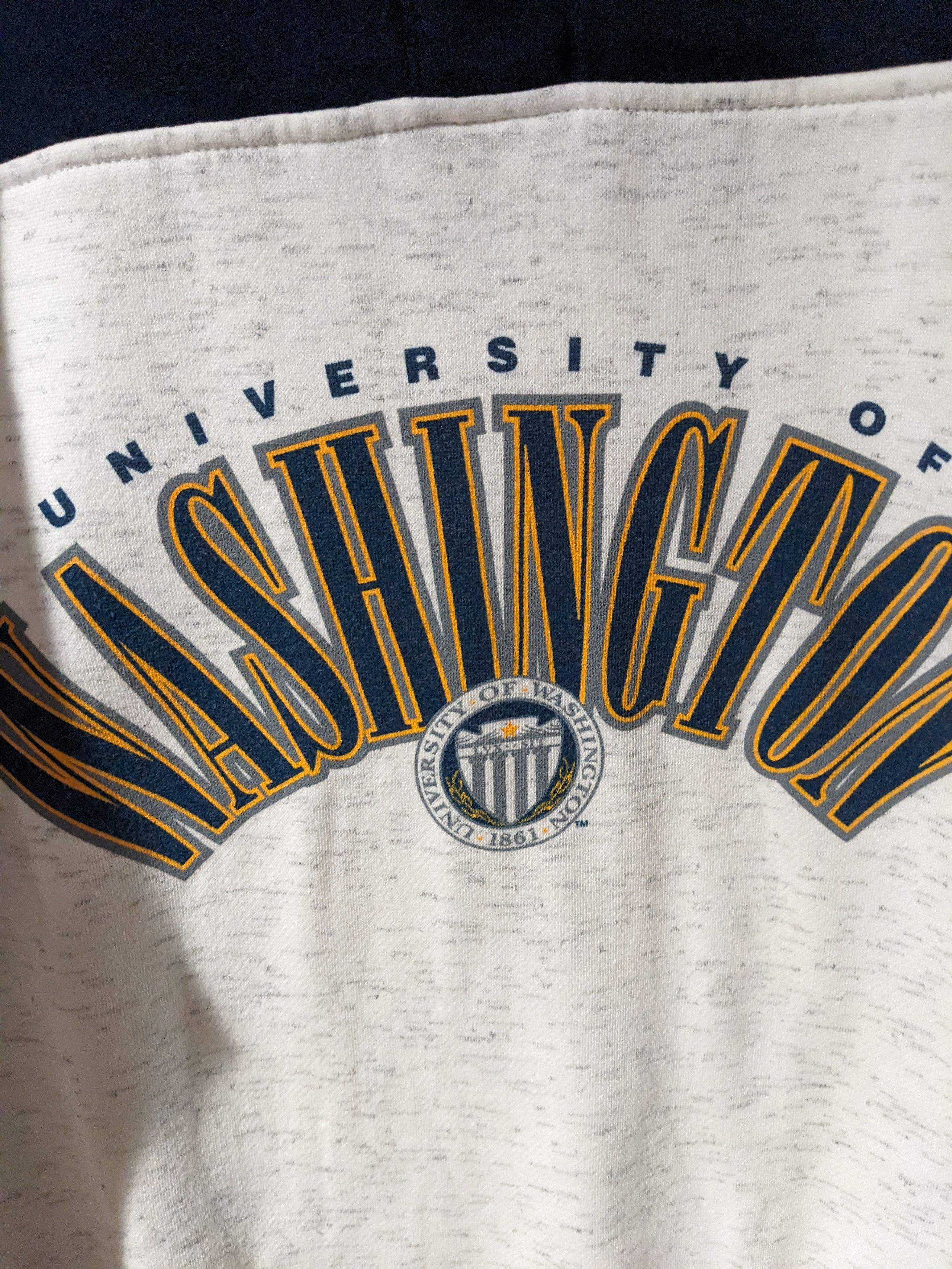 Vintage Vintage 90s University of Washington College Sweatshirt Size US XL / EU 56 / 4 - 2 Thumbnail